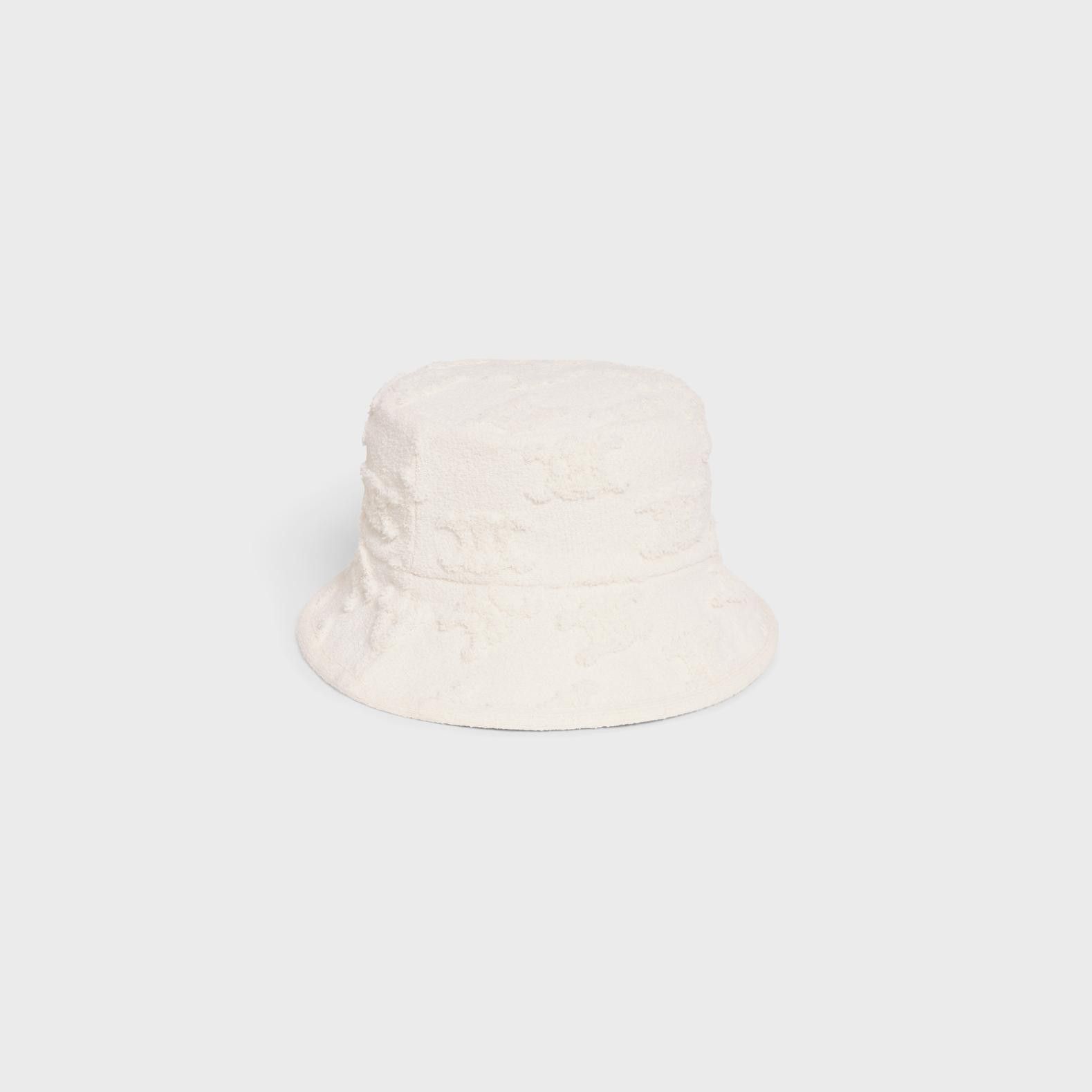 Celine o1bcso1str0824 Size :OS / Bucket Hat Cotton Bouclé Off White Size ONE SIZE - 1 Thumbnail