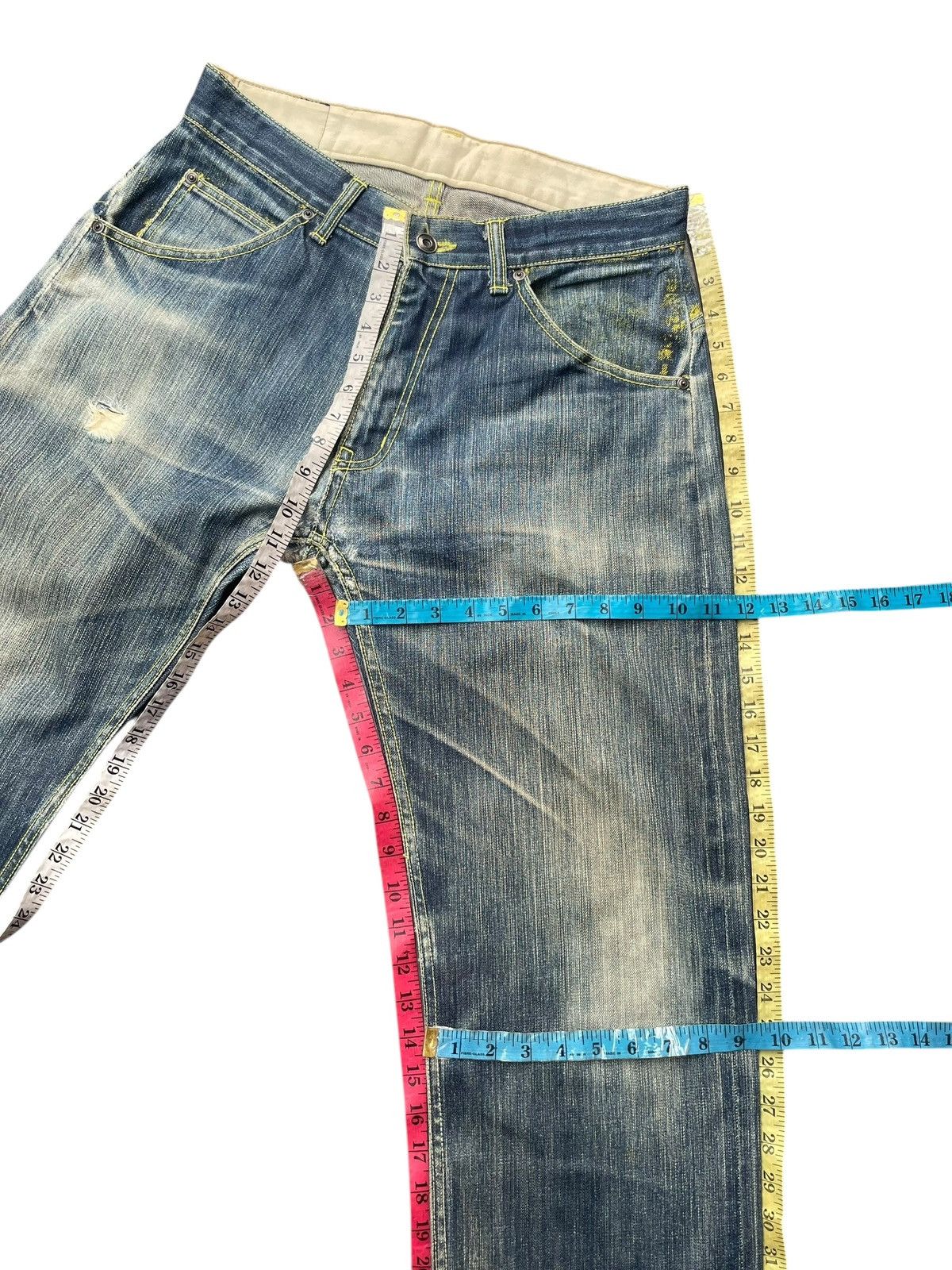 Japanese Brand Lane Kieferner Selvedge Distresed Denim Size US 32 / EU 48 - 20 Thumbnail
