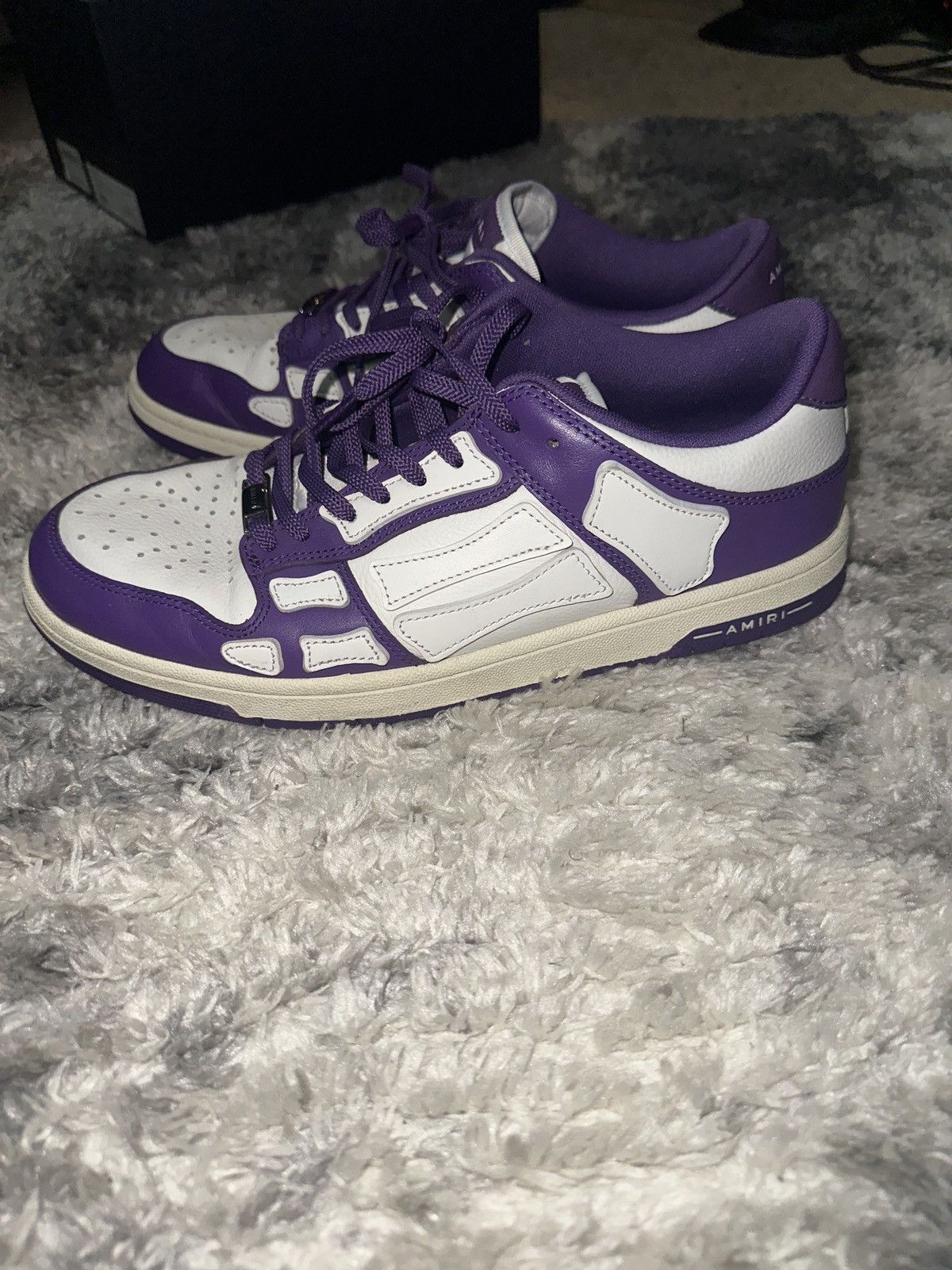 Amiri Amiri skel top low size 44 Purple and white Size US 11 / EU 44 - 5 Thumbnail