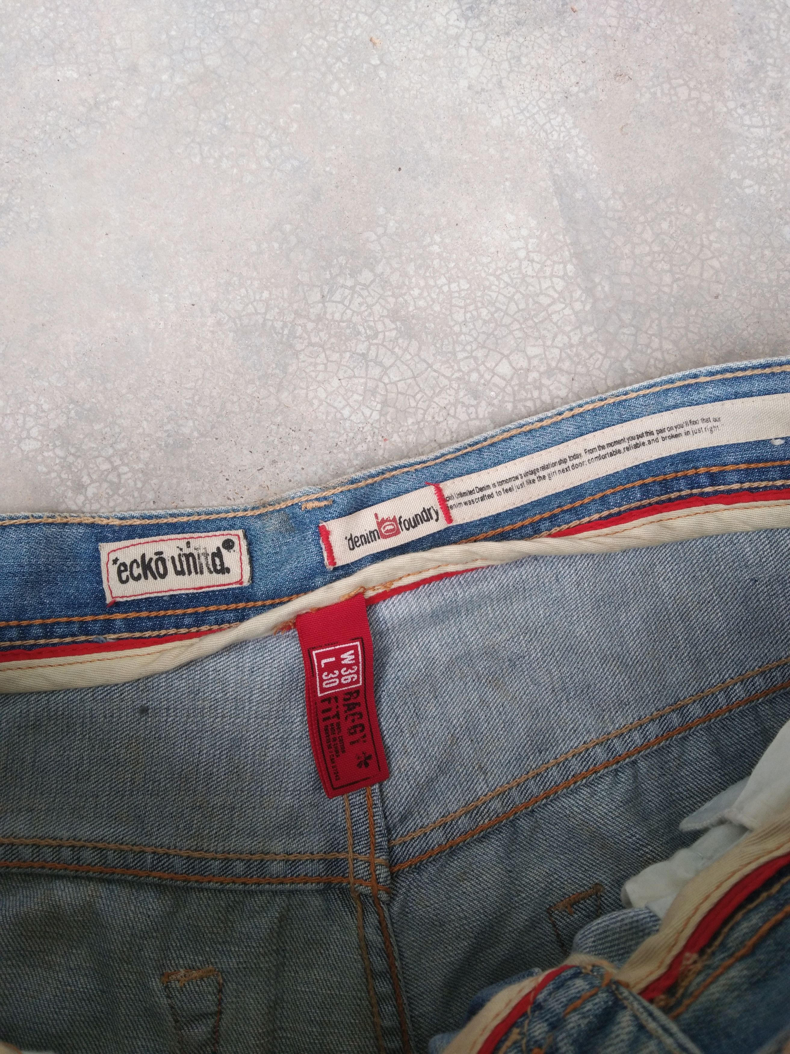 Ecko Unltd. × Vintage Vintage Ecko Unltd. Rusty Wash Hip Hop Baggy Jeans 36x30 Size US 36 / EU 52 - 7 Thumbnail