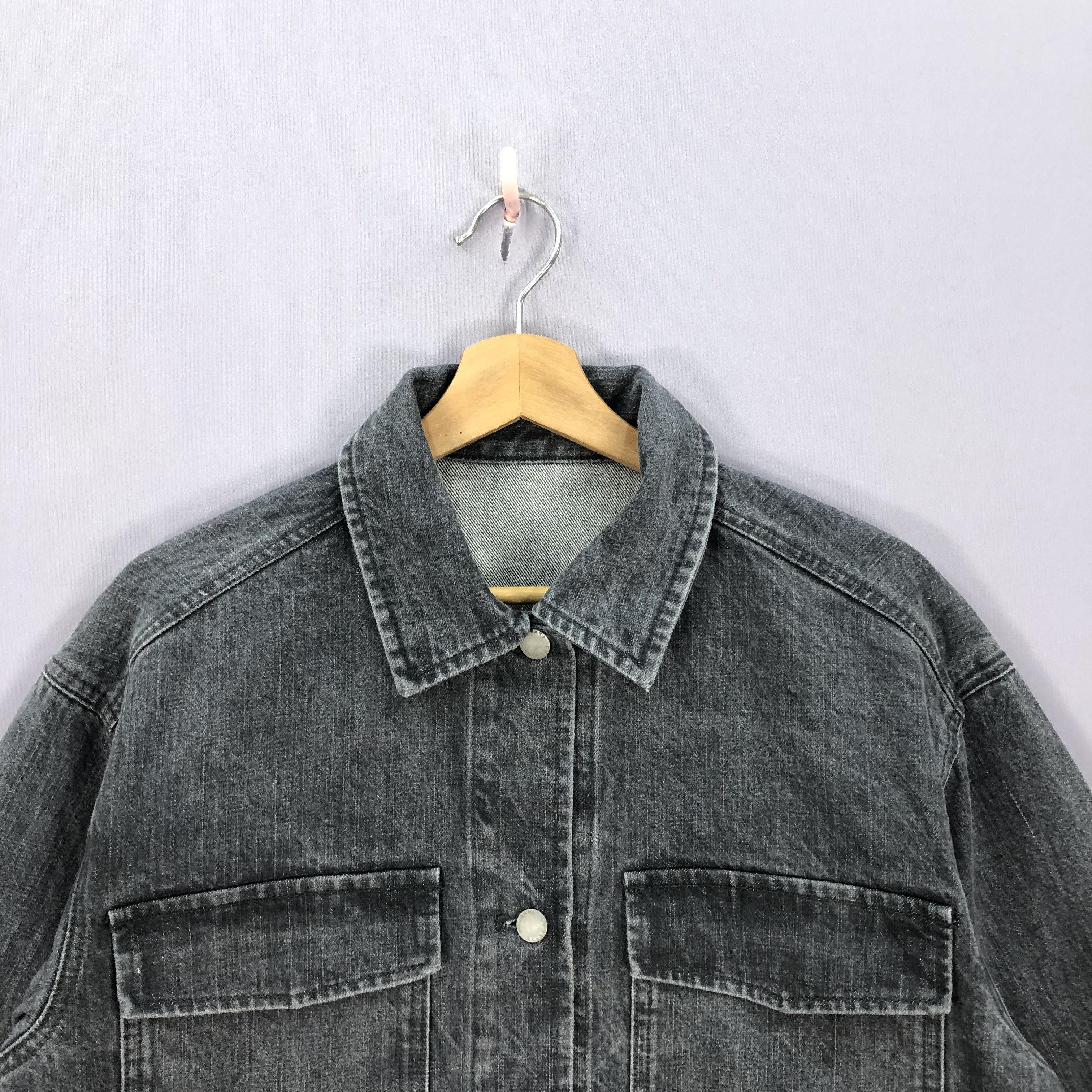 GU Vintage Japanese Denim Jeans Long Jacket Shirt Button Ups Size US L / EU 52-54 / 3 - 5 Thumbnail