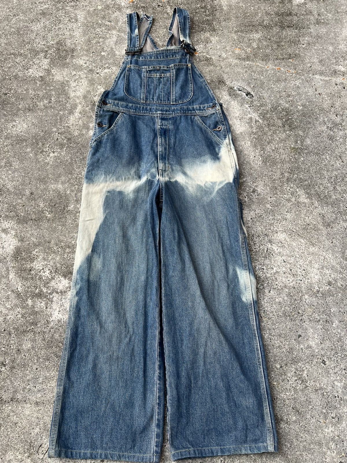 Japanese Brand 💥90’s Bobson Sun Sister Faded Overall Denim Size US 32 / EU 48 - 1 Thumbnail