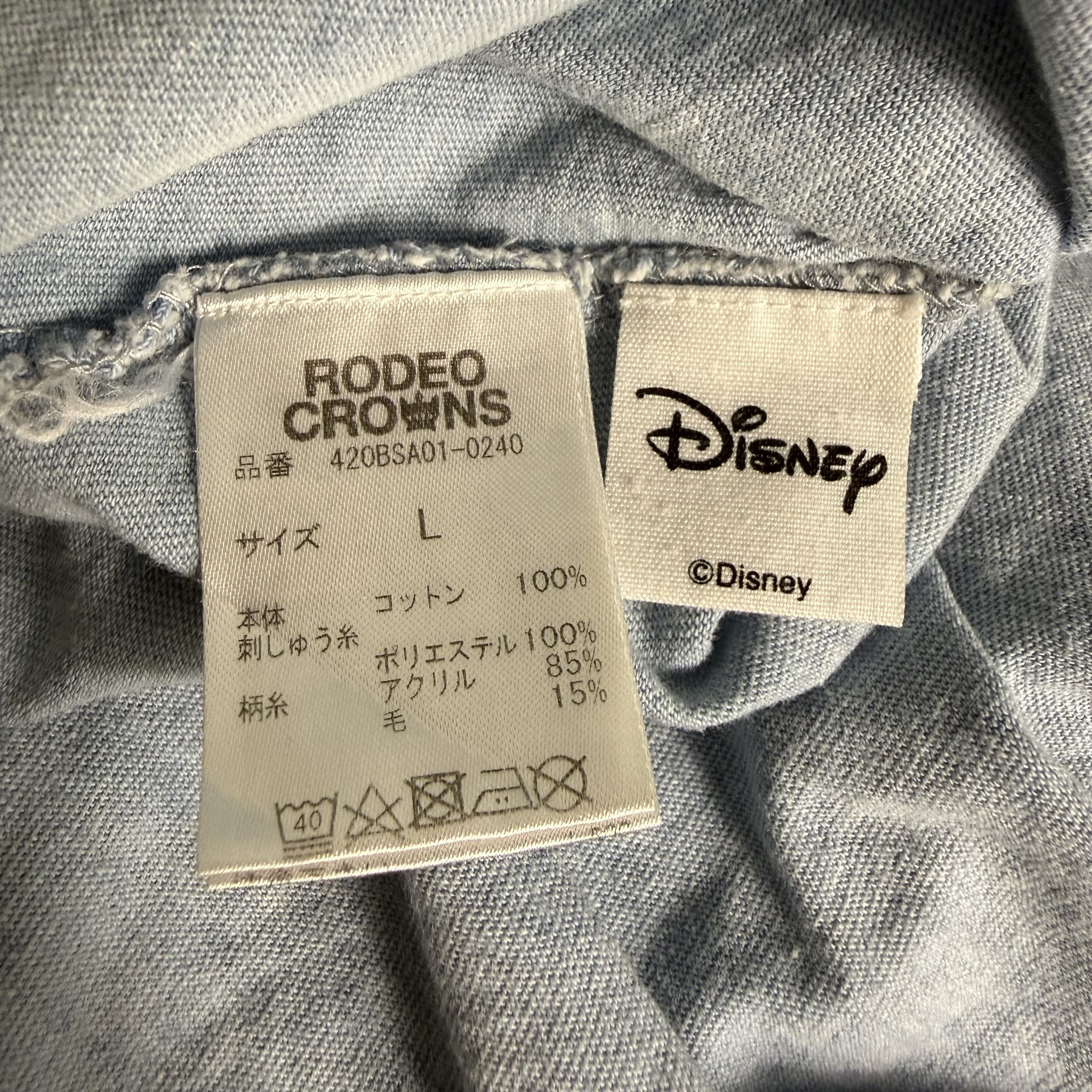 Disney 🔥RARE🔥Rodeo Crown x Disney Mickey Mouse T-shirt Size US L / EU 52-54 / 3 - 6 Thumbnail