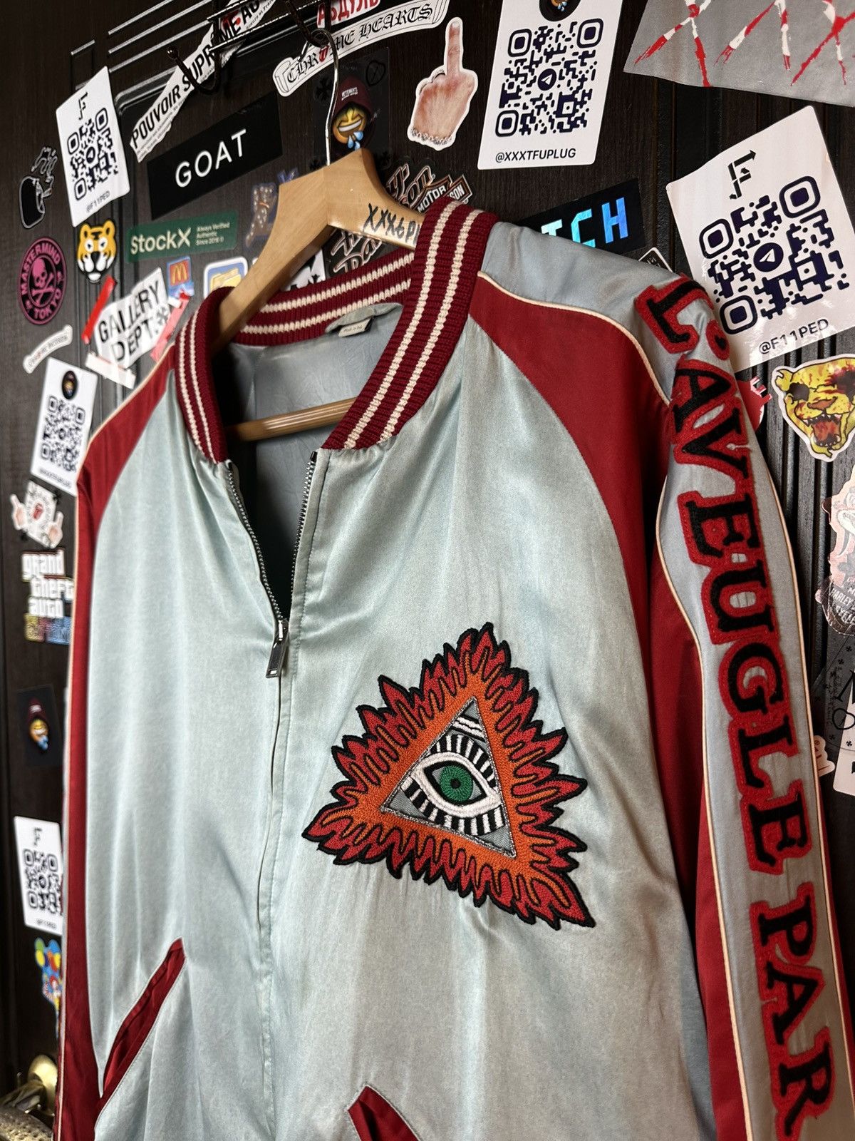 Gucci Gucci 2017 Amour illuminati Silk Bomber XXL Size US XL / EU 56 / 4 - 7 Thumbnail