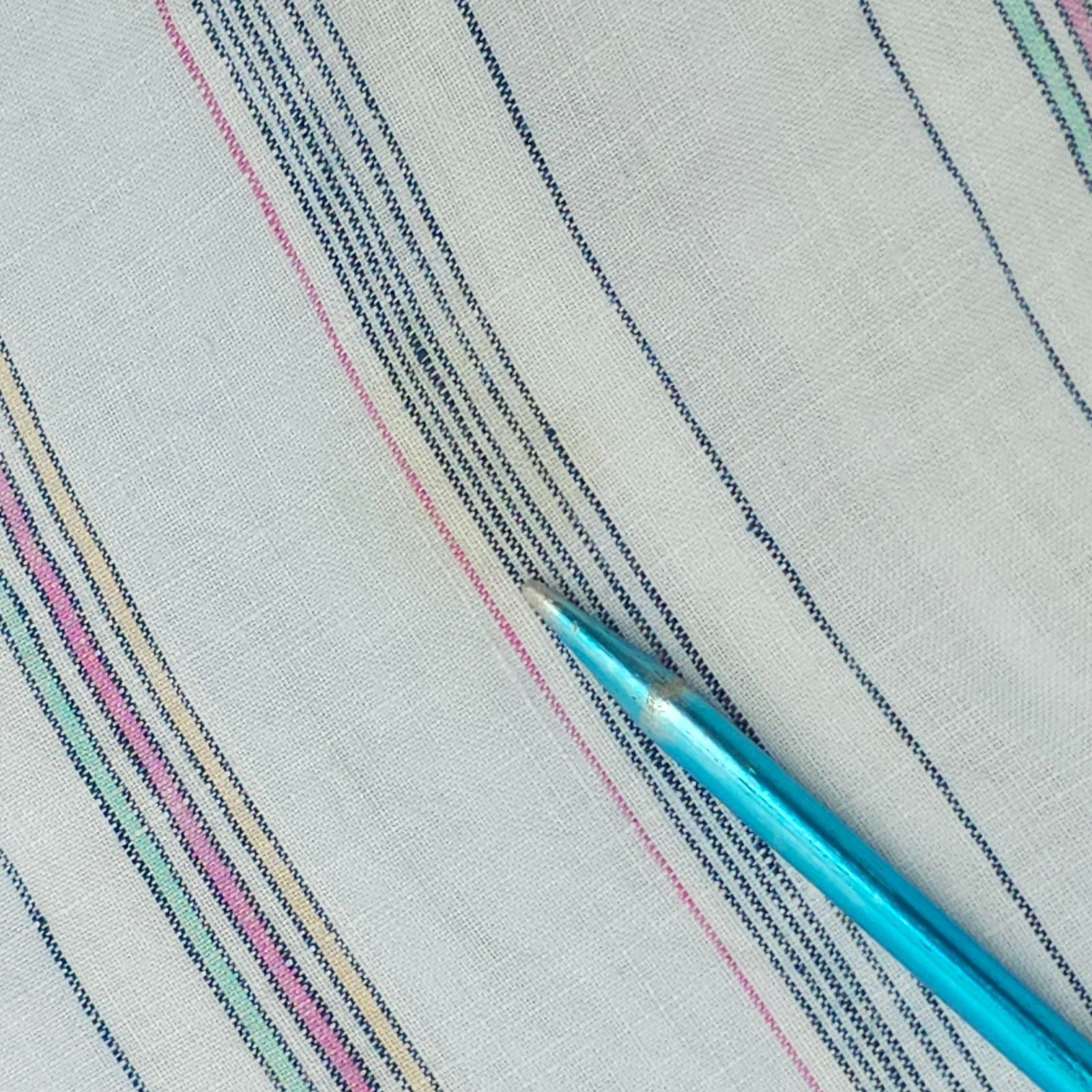 Tommy Bahama Tommy Bahama Shirt Mens L Blue Striped Linen Blend Long Slve Size US L / EU 52-54 / 3 - 7 Thumbnail