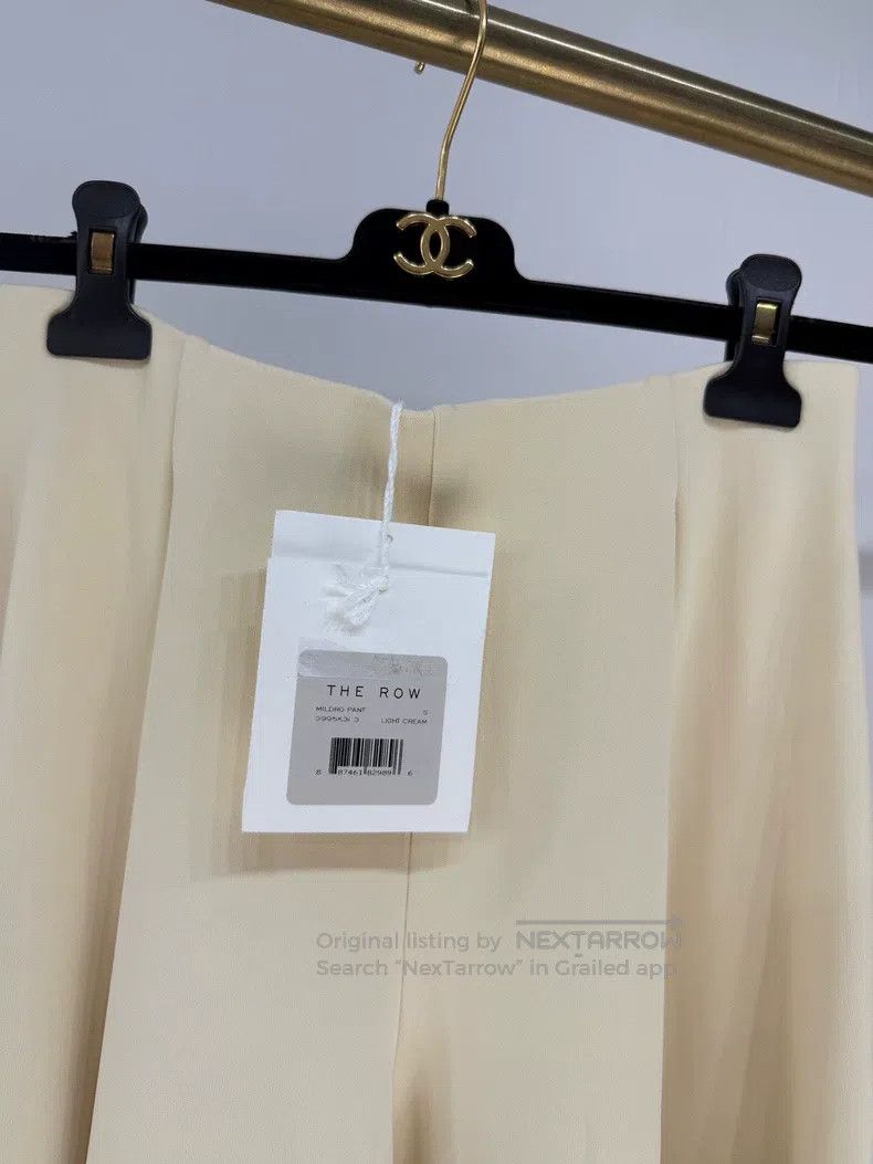 The Row The Row Slipping cream wide leg pants Size S / US 4 / IT 40 - 2 Thumbnail