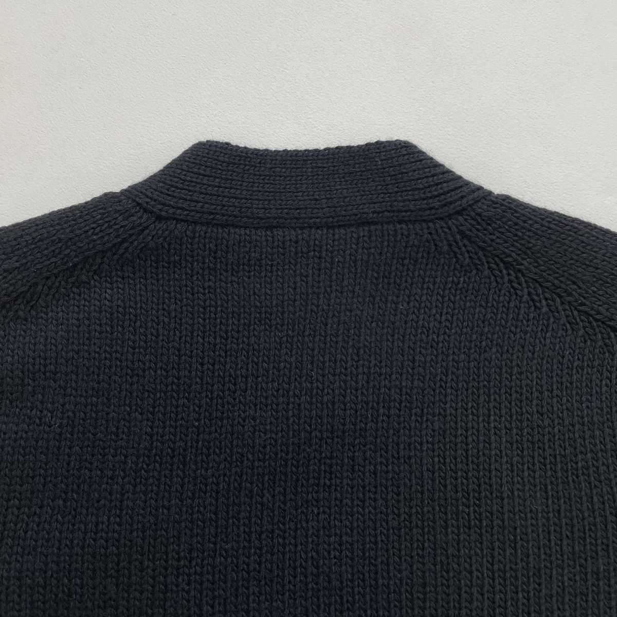 Prada A/W 09 Black Wool ‘Ribbed Chevron’ Cardigan Size US M / EU 48-50 / 2 - 14 Thumbnail