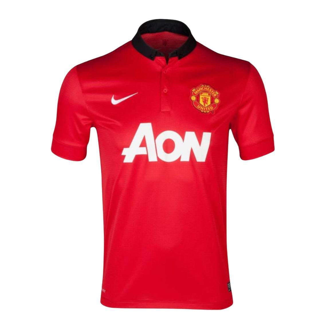 Nike 2013/14 MANCHESTER UNITED HOME SOCCER FOOTBALL JERSEY SHIRT Size US XL / EU 56 / 4 - 1 Thumbnail