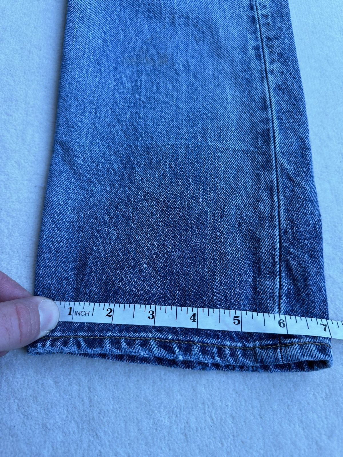 Saint Laurent Paris SS20 Saint Laurent distressed blue crash slim jeans 31 rip Size US 31 - 7 Thumbnail