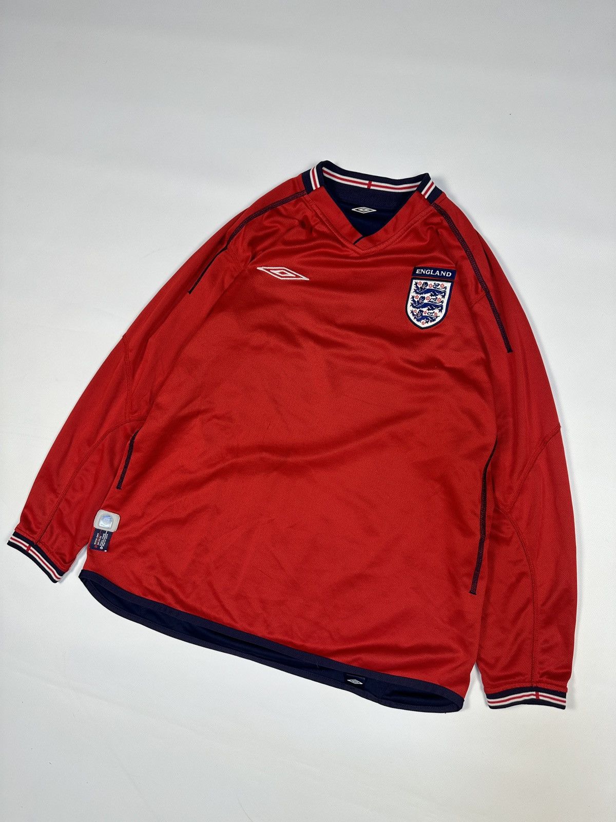 Umbro Vintage Umbro England Soccer Jersey Blokecore Rare Style VTg Size US S / EU 44-46 / 1 - 1 Thumbnail