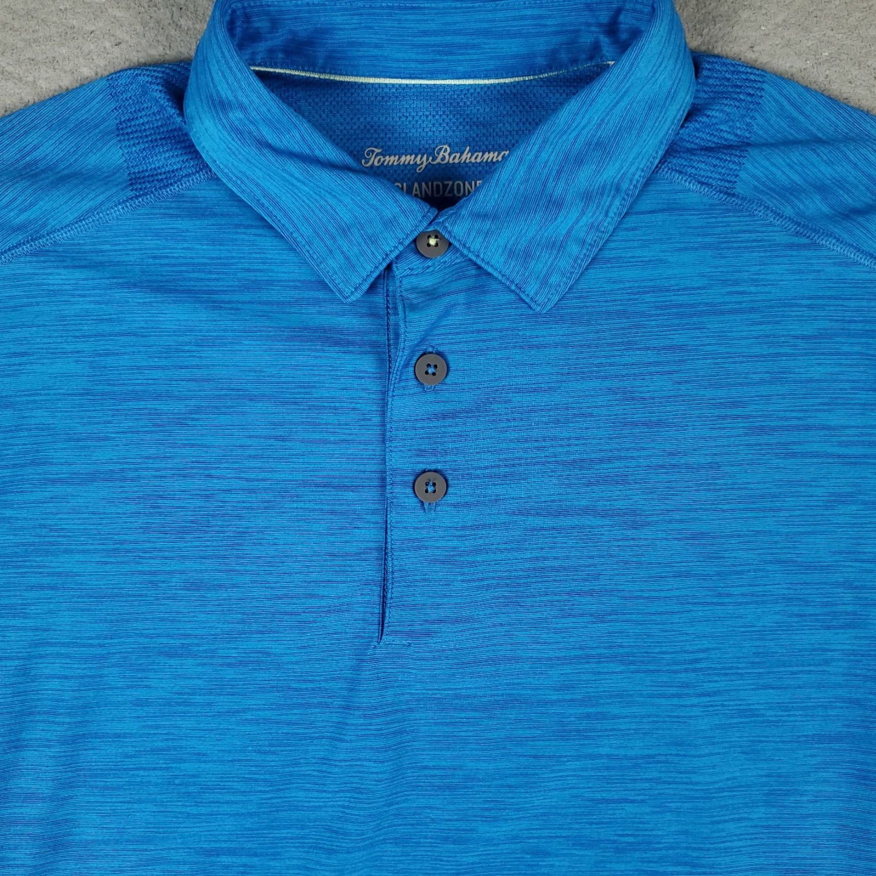 Tommy Bahama Tommy Bahama Polo Shirt Mens Medium Blue Polyester Big Marlin Logo Golf Shirt Size US M / EU 48-50 / 2 - 2 Thumbnail