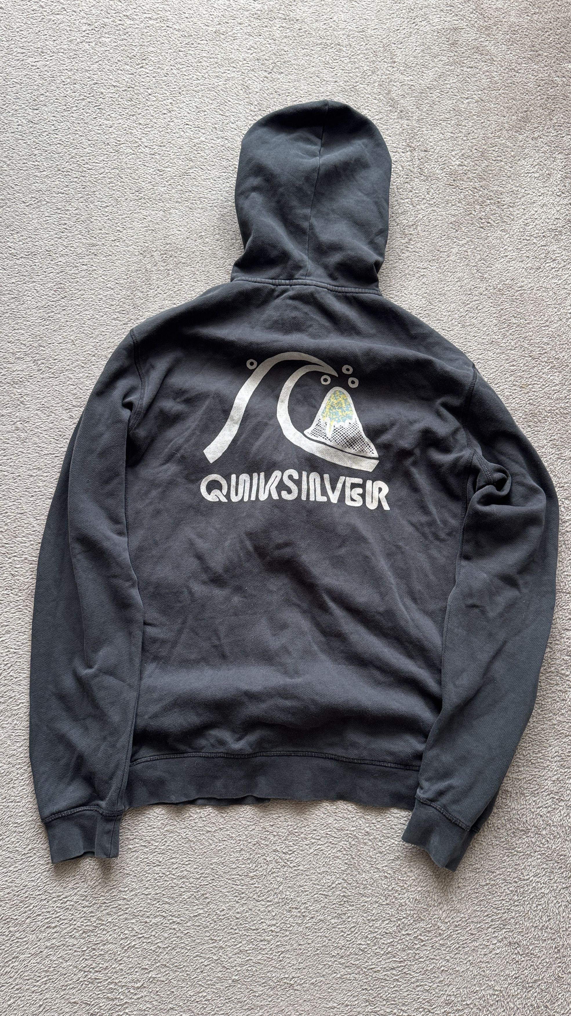 Hysteric Glamour × Quiksilver Y2K Quiksilver SK8 Surf vintage faded Big Logo Zip Hoodie Size US XL / EU 56 / 4 - 3 Thumbnail
