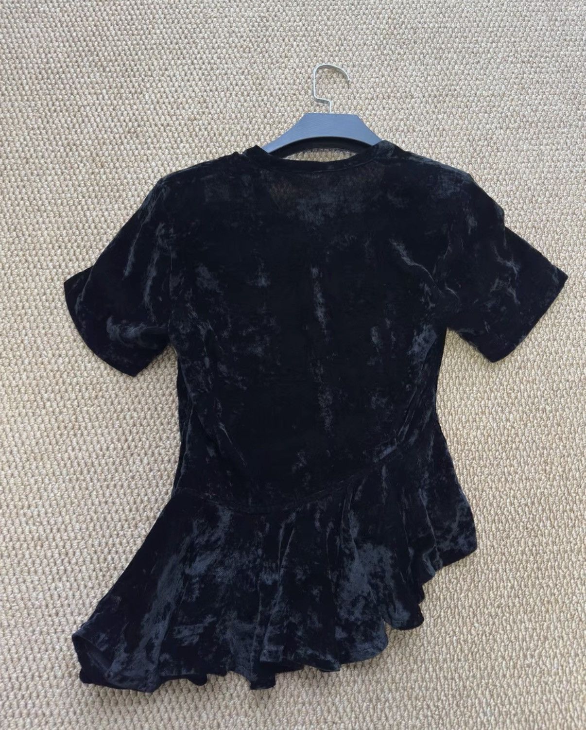 Comme des Garcons Comme des Garçons Ice Velvet Irregular Waist Ruffle Top K23 Size S / US 4 / IT 40 - 6 Thumbnail