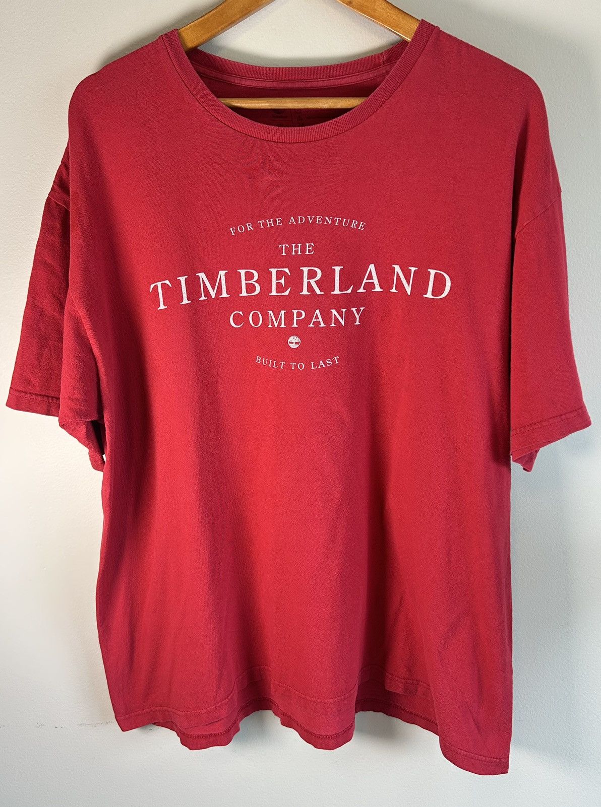 Timberland VTG Timberland Mens Red T-shirt Sz XL “For The Adventure” Size US XL / EU 56 / 4 - 1 Thumbnail