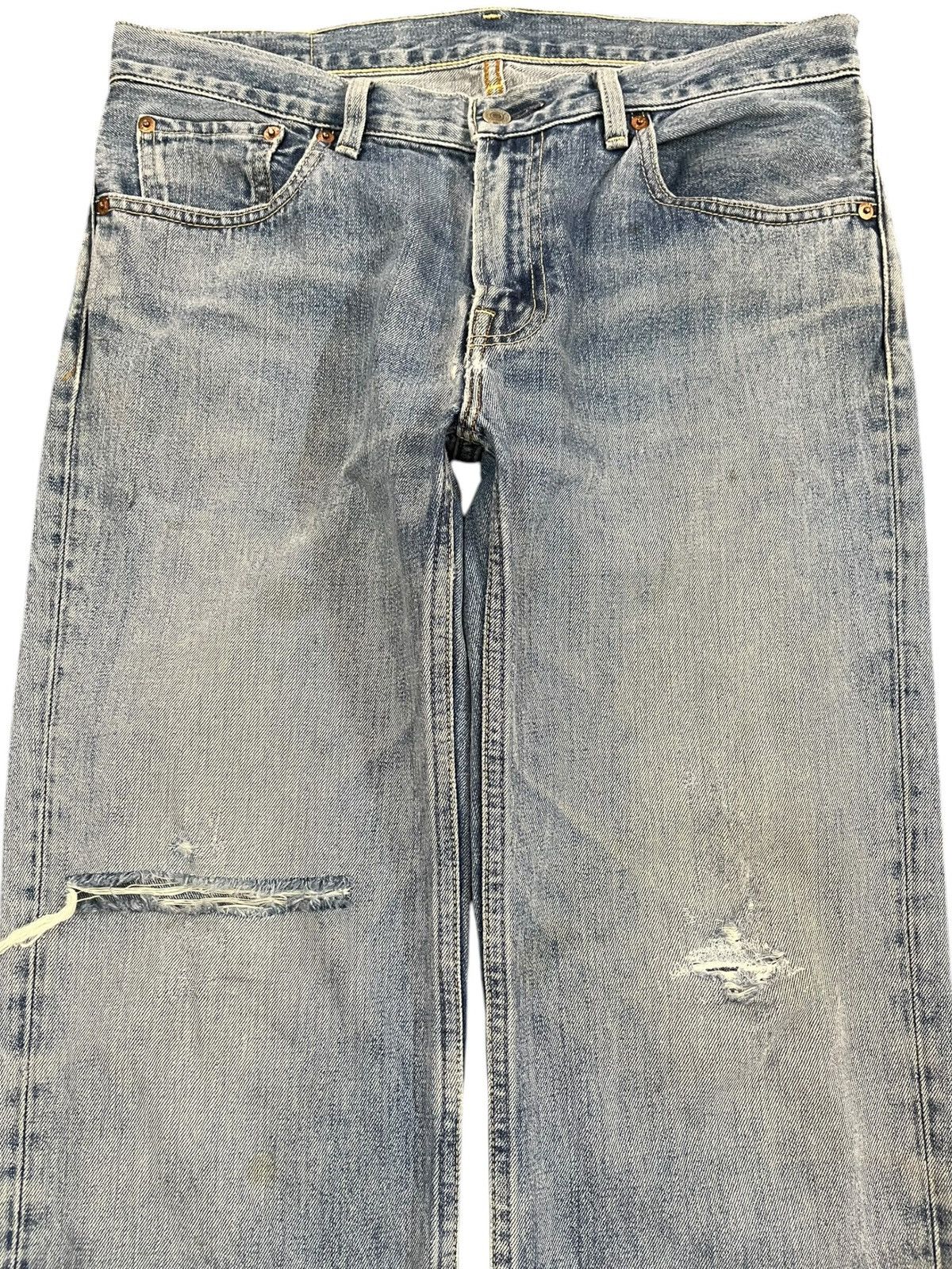 Levi's Vintage Levi’s 502 Faded Distressed Denim Size US 34 / EU 50 - 2 Thumbnail