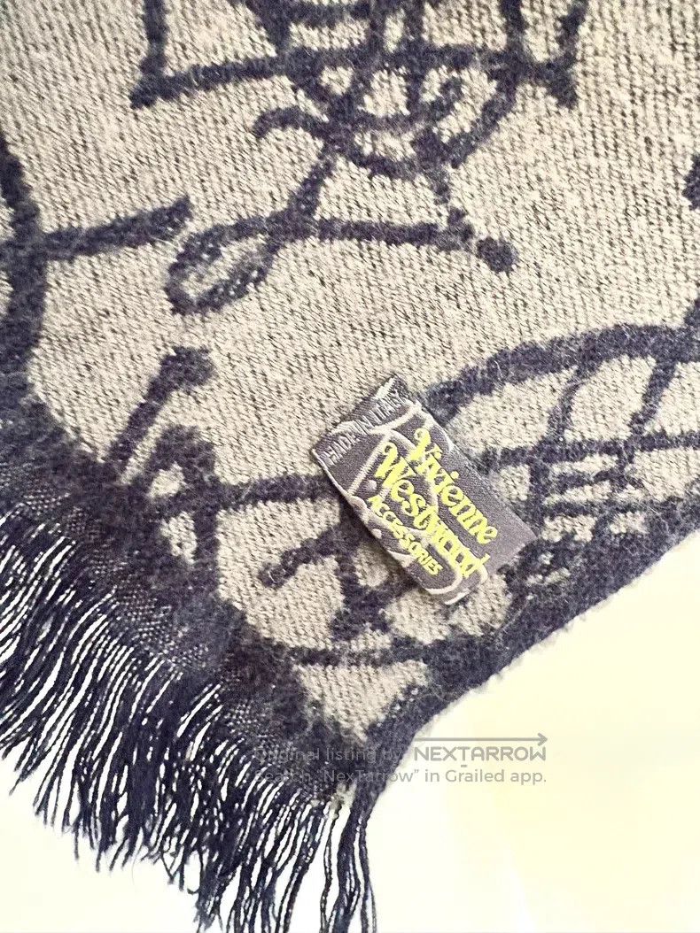 Vivienne Westwood Vivienne Westwood Vintage Indigo Gray Saturn Pattern Doubl Size ONE SIZE - 6 Thumbnail