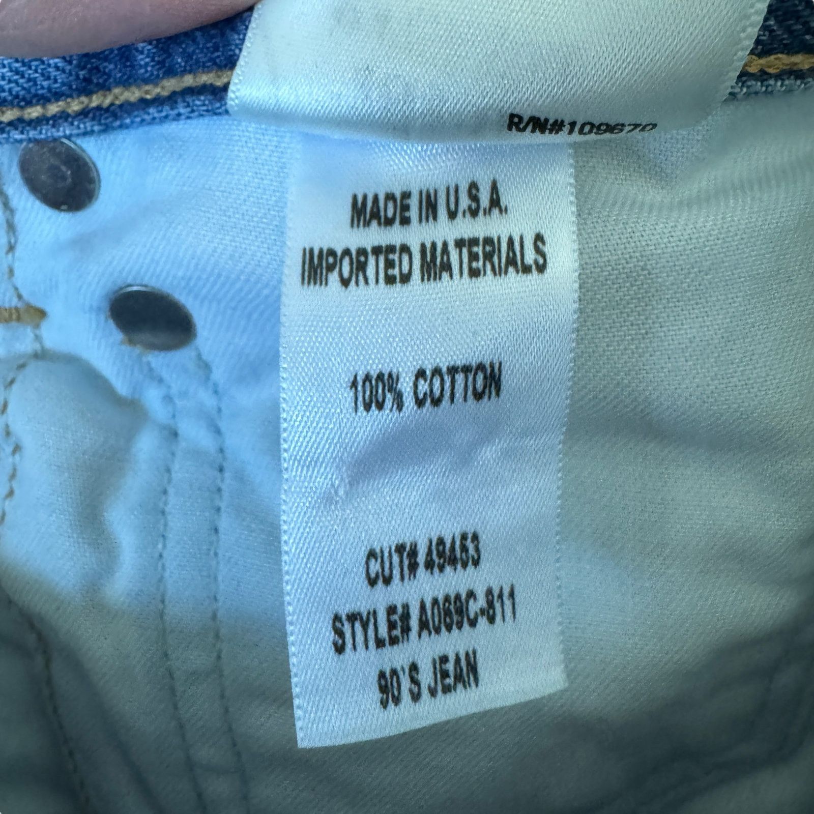 Agolde AGOLDE 90s Jeans Fallout Wash Distressed Size 24" / US 00 / IT 34 - 9 Thumbnail