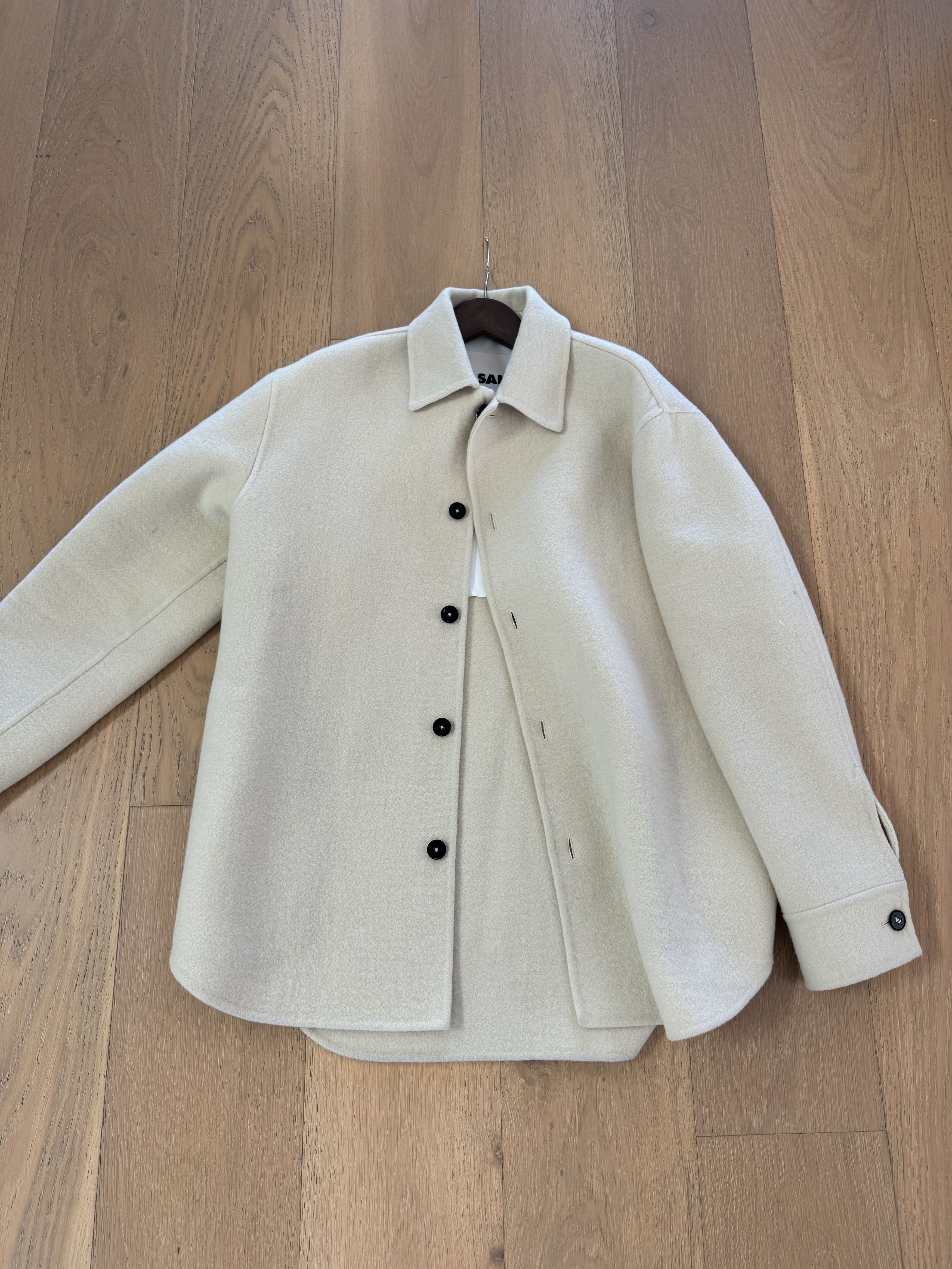 Jil Sander Jill Sander button up long sleeve wool shirt jacket Size US S / EU 44-46 / 1 - 3 Thumbnail