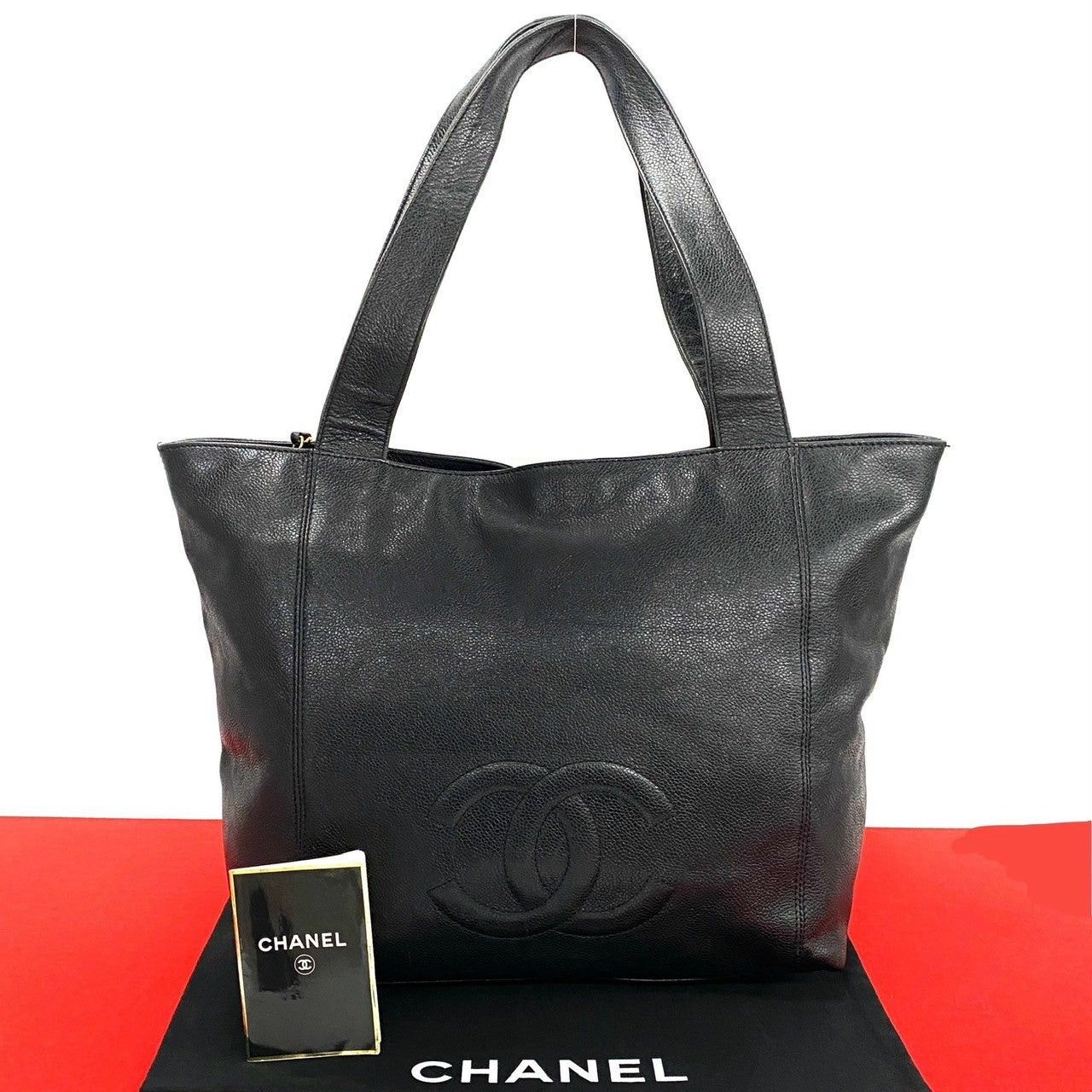 Chanel Chanel Tote Bag Black Leather Size ONE SIZE - 1 Thumbnail