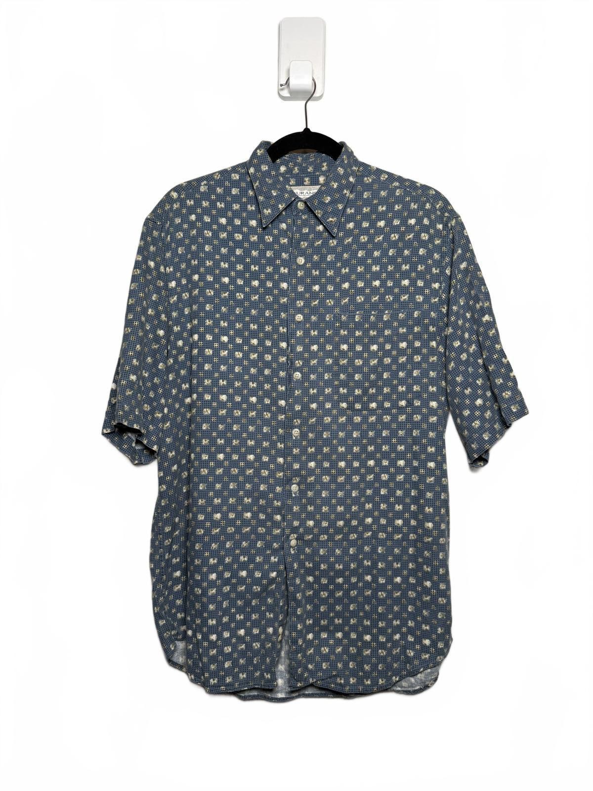 Murano Vintage 90s Retro Murano Men's Short-Sleeve Button-Up Shirt Size US M / EU 48-50 / 2 - 6 Thumbnail