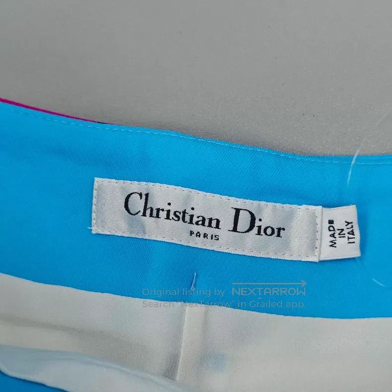 Dior Dior Rose-red and blue irregular pattern shorts Size 24" / US 00 / IT 34 - 5 Thumbnail