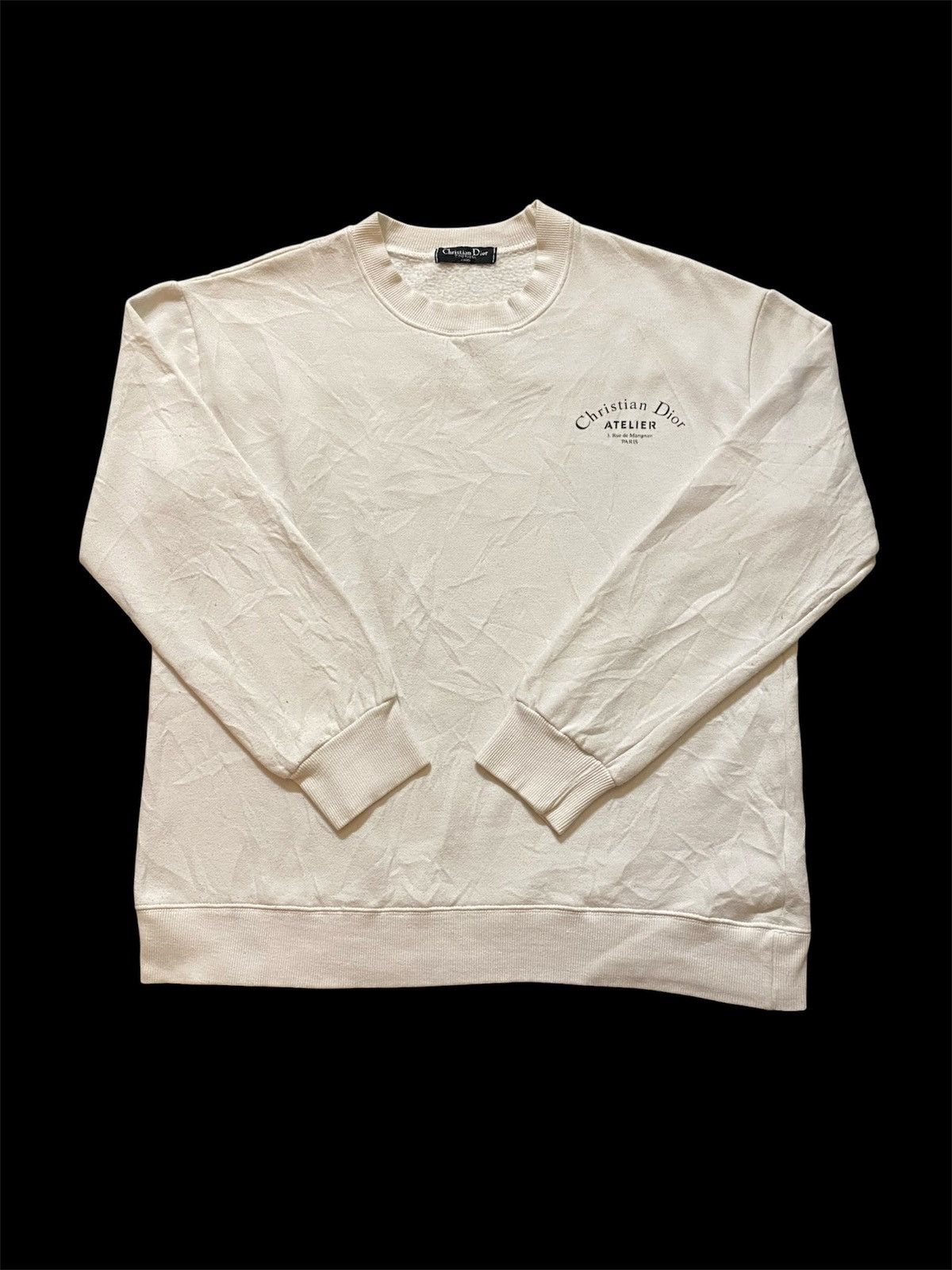 Christian Dior Monsieur Christian Dior Atelier Big Spellout Sweatshirt Size US M / EU 48-50 / 2 - 2 Thumbnail