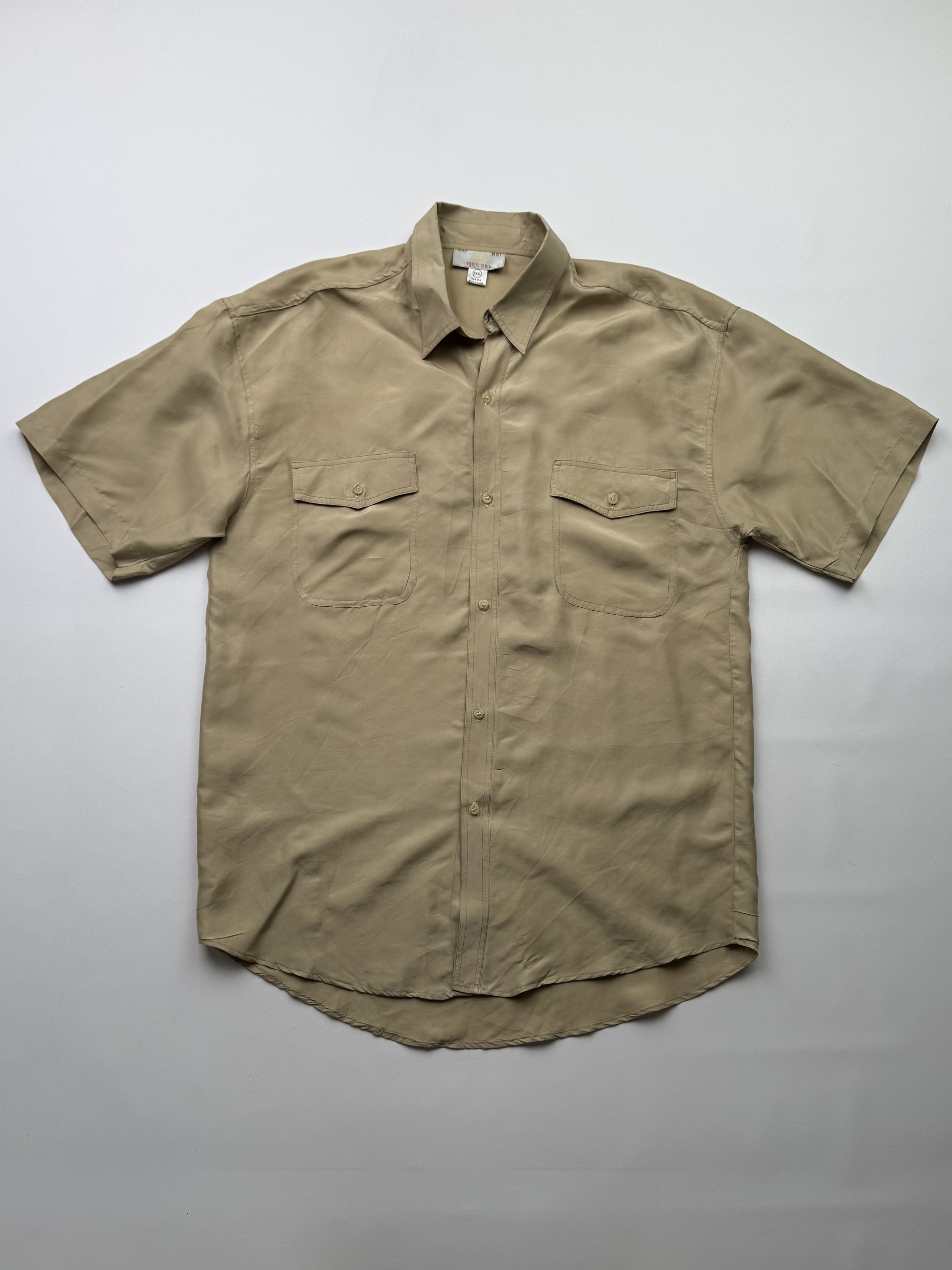 Japanese Brand Vintage Silk Shirt B625(V341)E2 Size US XXL / EU 58 / 5 - 1 Thumbnail