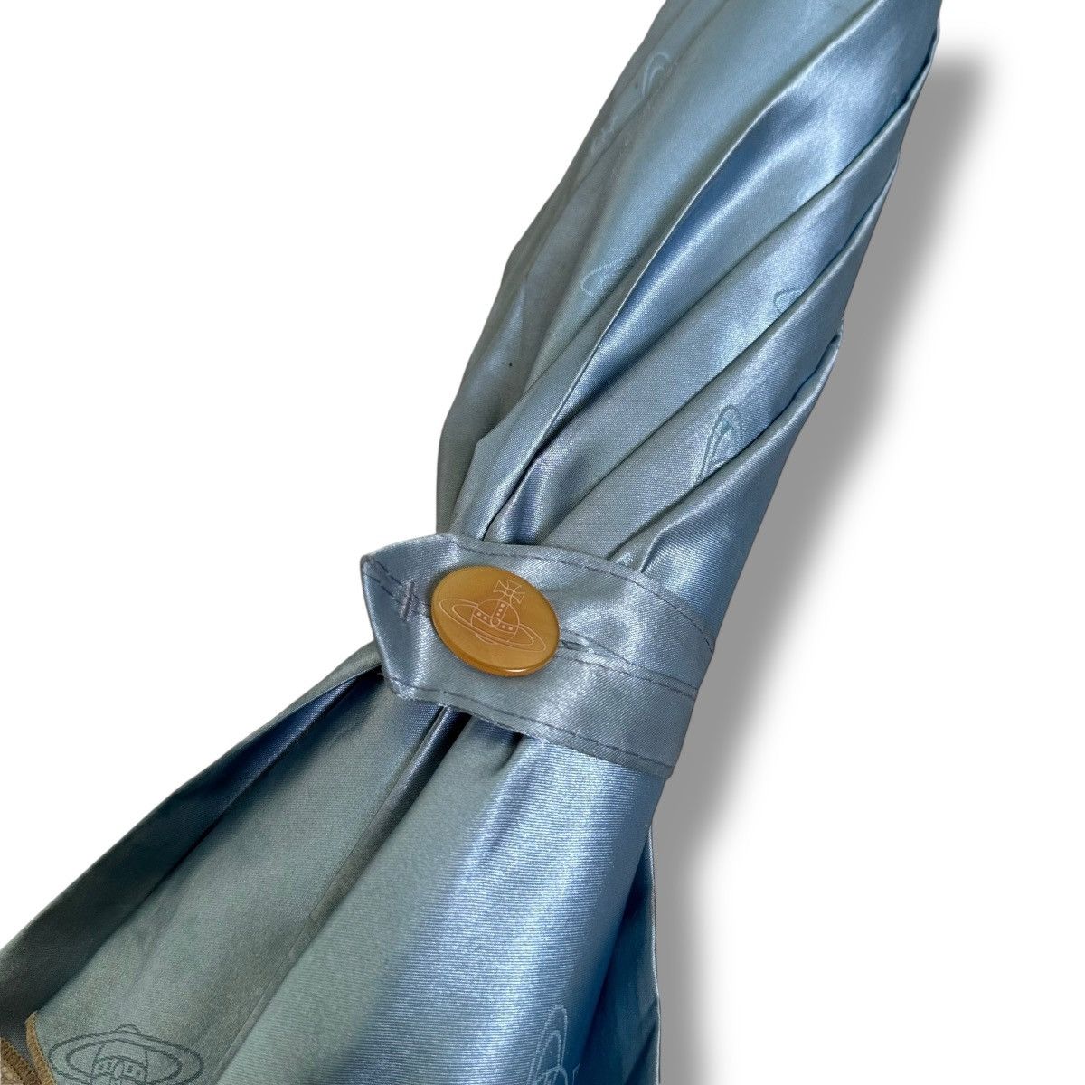 Vivienne Westwood Vivienne Westwood Silk Blue Monogram Umbrella Size ONE SIZE - 5 Thumbnail