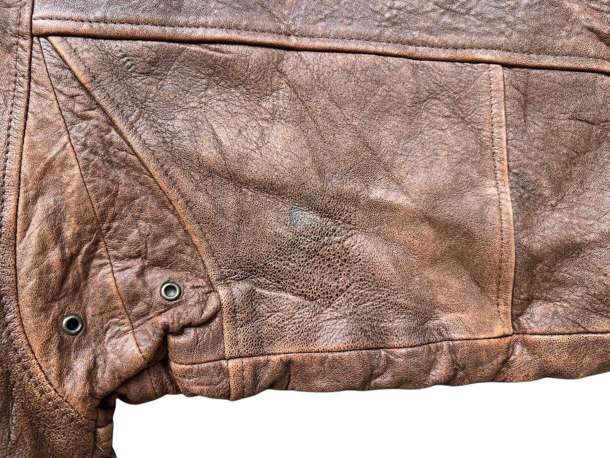 Vintage Vintage Reno France Fur Brown G1 Leather Jacket Size US L / EU 52-54 / 3 - 8 Thumbnail