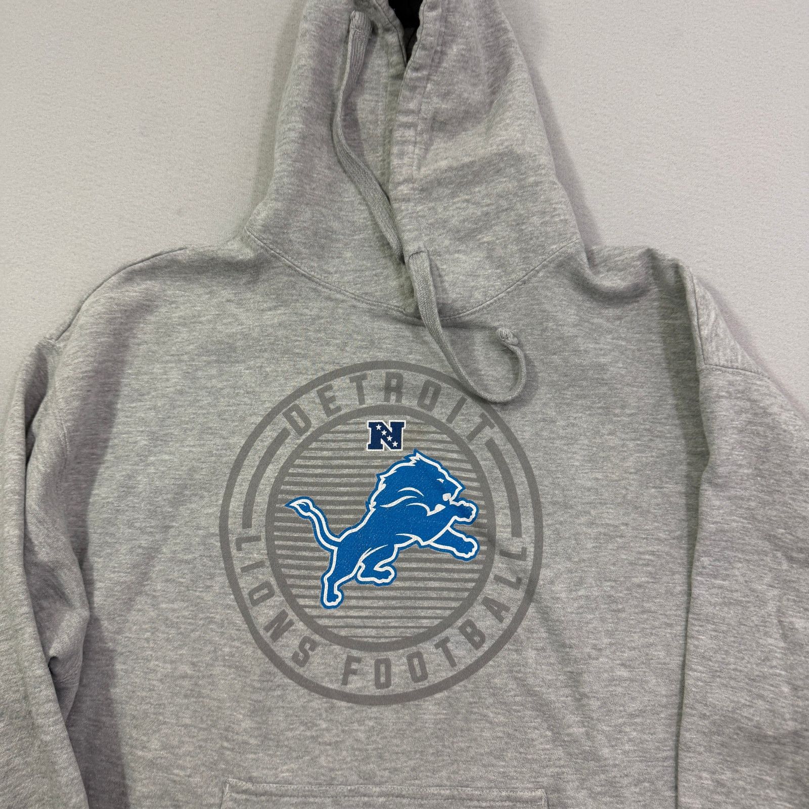 Vintage Detroit Lions Hoodie Men's Extra Large Gray Blue Pullover Size US XL / EU 56 / 4 - 2 Thumbnail