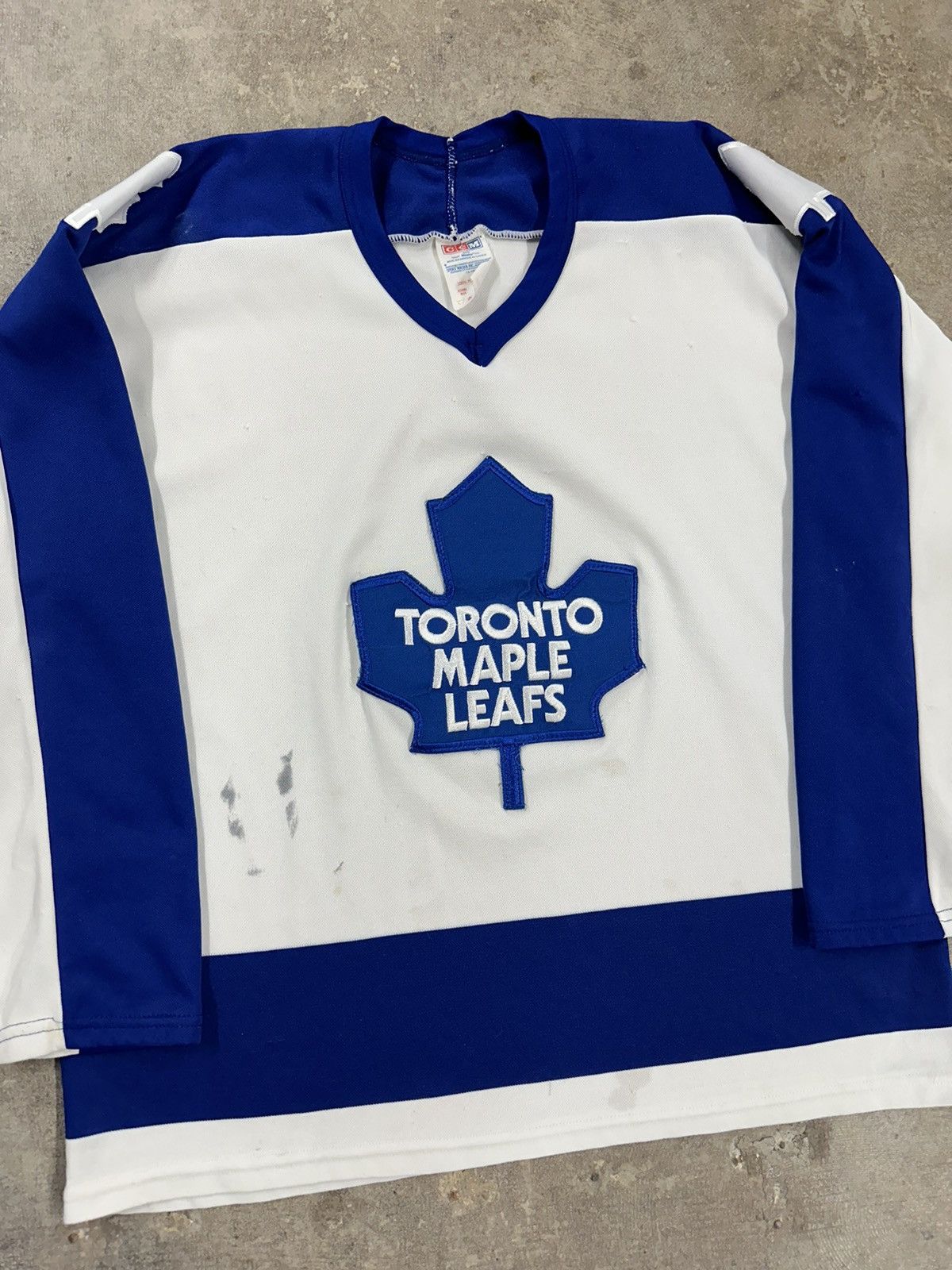 Ccm Vintage 90s CCM Toronto Maple Leafs Hockey Jersey Size US L / EU 52-54 / 3 - 3 Thumbnail