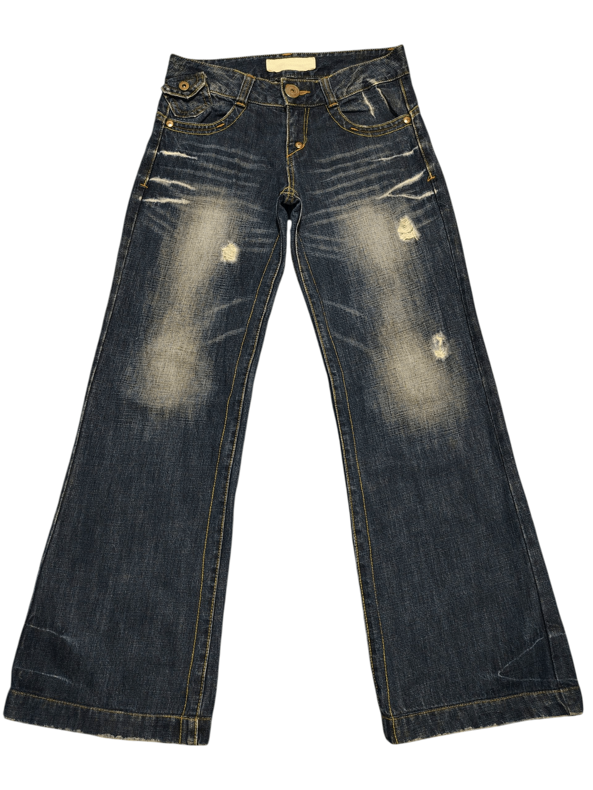 Who Decides War Japanese Saburoku Bell Bottom jeans Flared jeans Size US 31 - 1 Thumbnail