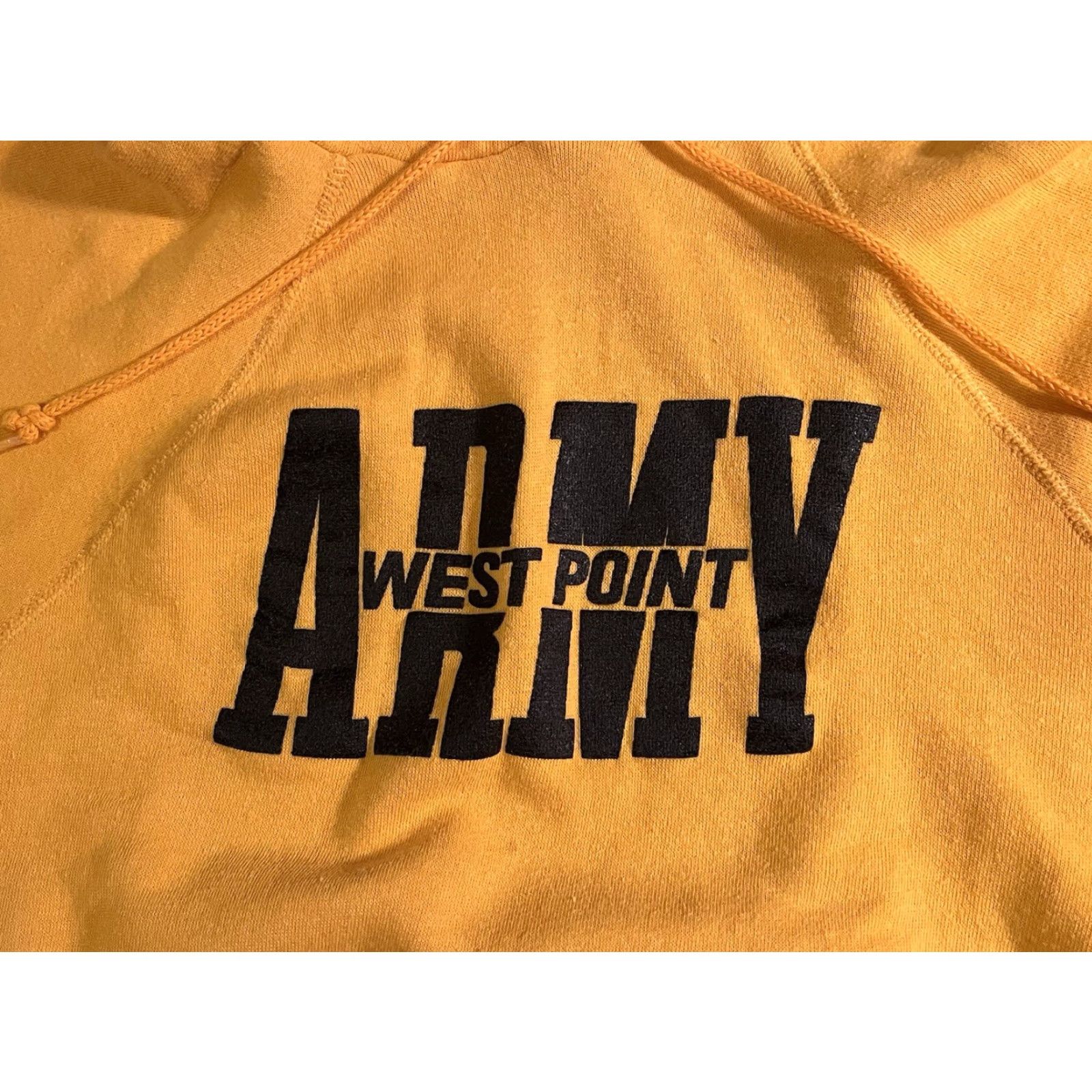 Vintage VINTAGE Bassett-Walker Army West Point Raglan Hoodie Men’s L Yellow Logo Size US L / EU 52-54 / 3 - 3 Thumbnail