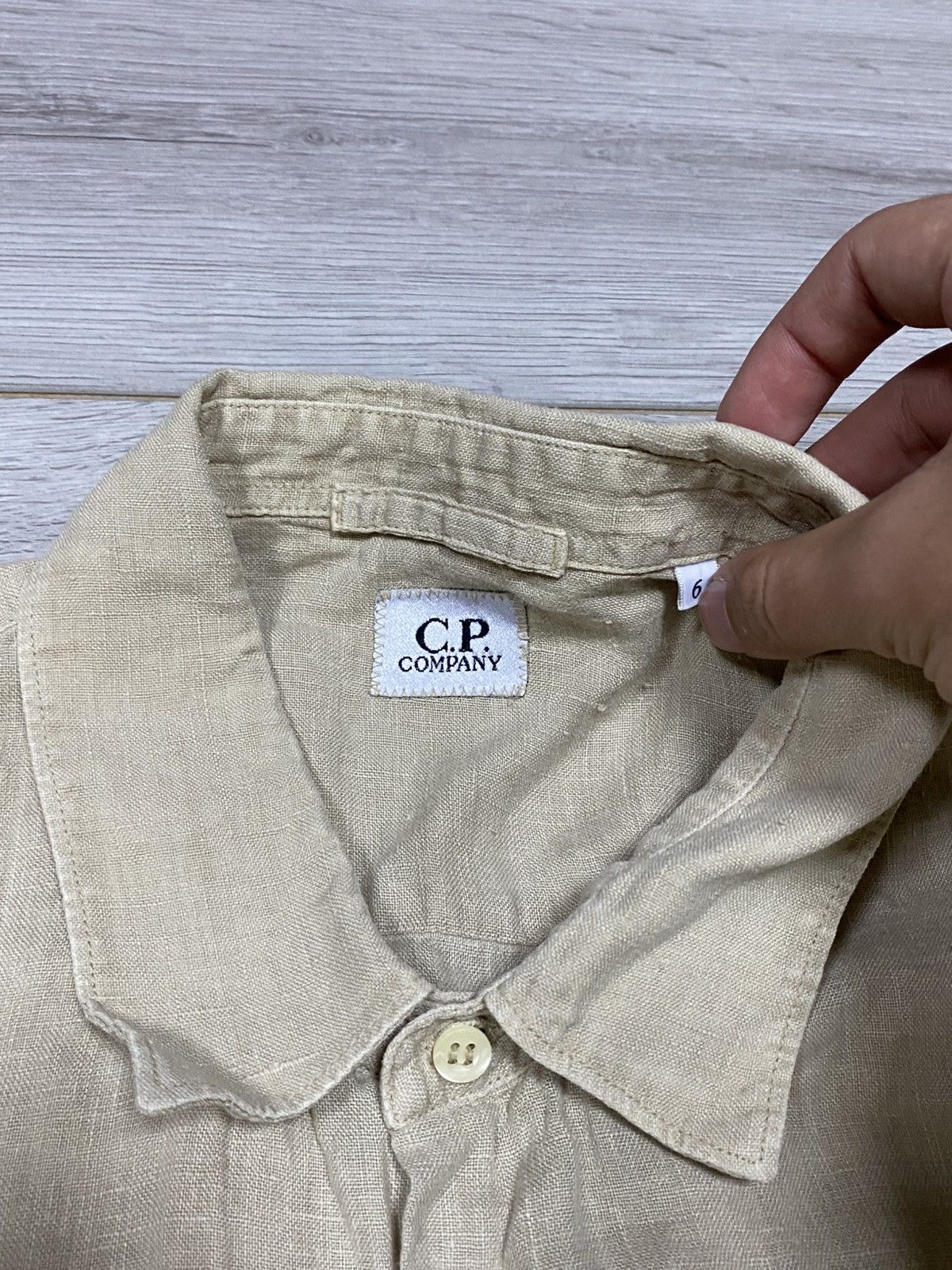 C.P. Company CP company linen lino flax vintage short buttons Size US XL / EU 56 / 4 - 4 Thumbnail