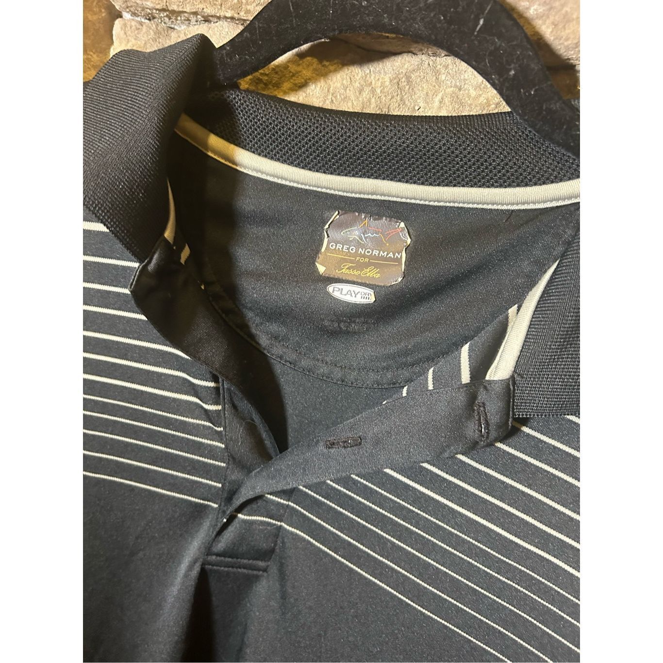 Greg Norman Greg Norman For Tasso Elba Golf Polo Shirt Mens M Black Whit Size US M / EU 48-50 / 2 - 3 Thumbnail