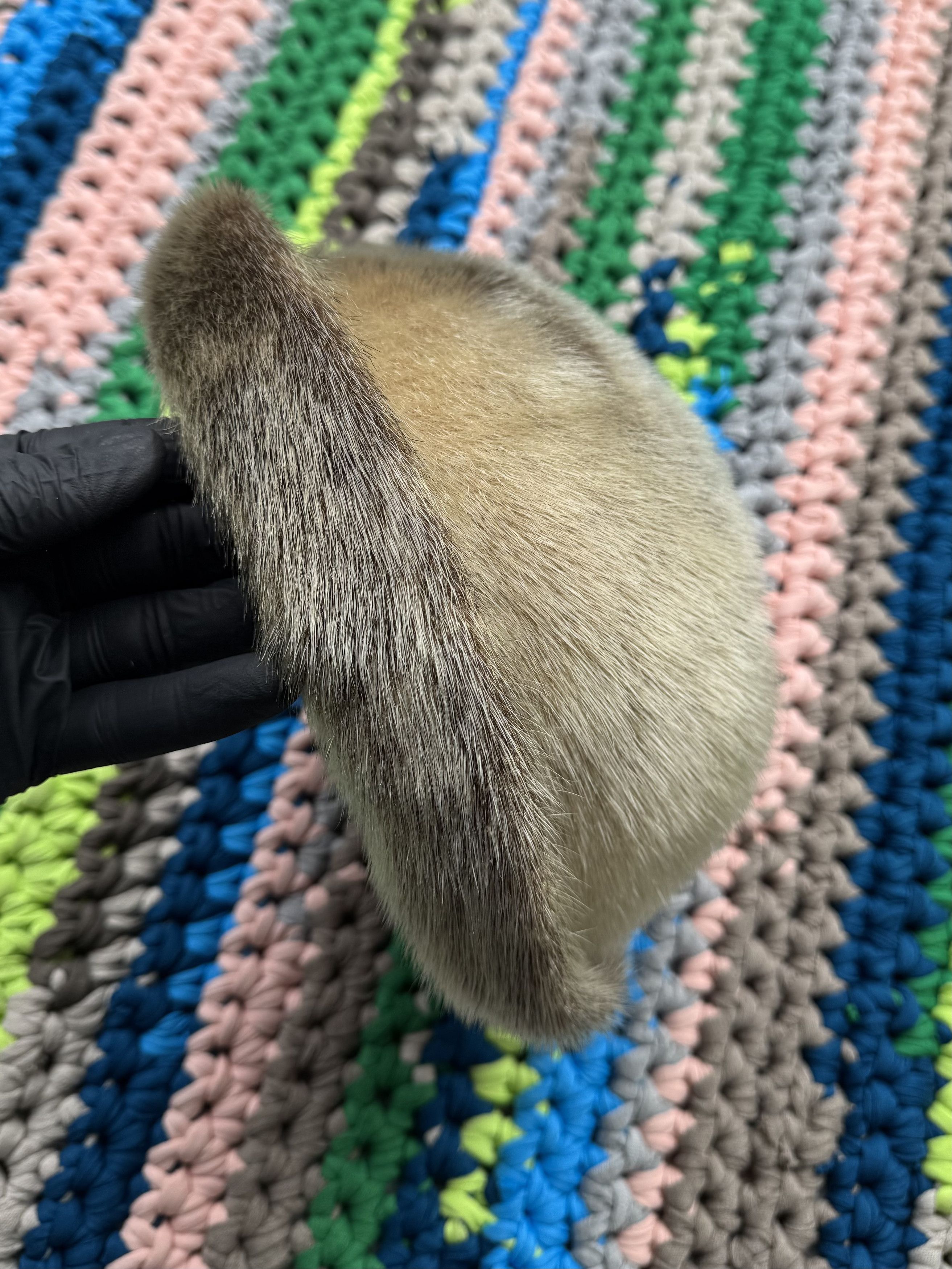 Japanese Brand Vintage Real Fur Hat (D15) Size ONE SIZE - 2 Thumbnail