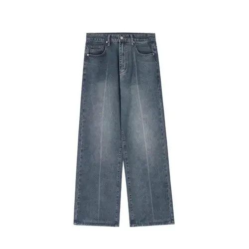 Japanese Brand × Jean Pants Men's washed distressed casual straight jeans Size US 32 / EU 48 - 1 Thumbnail