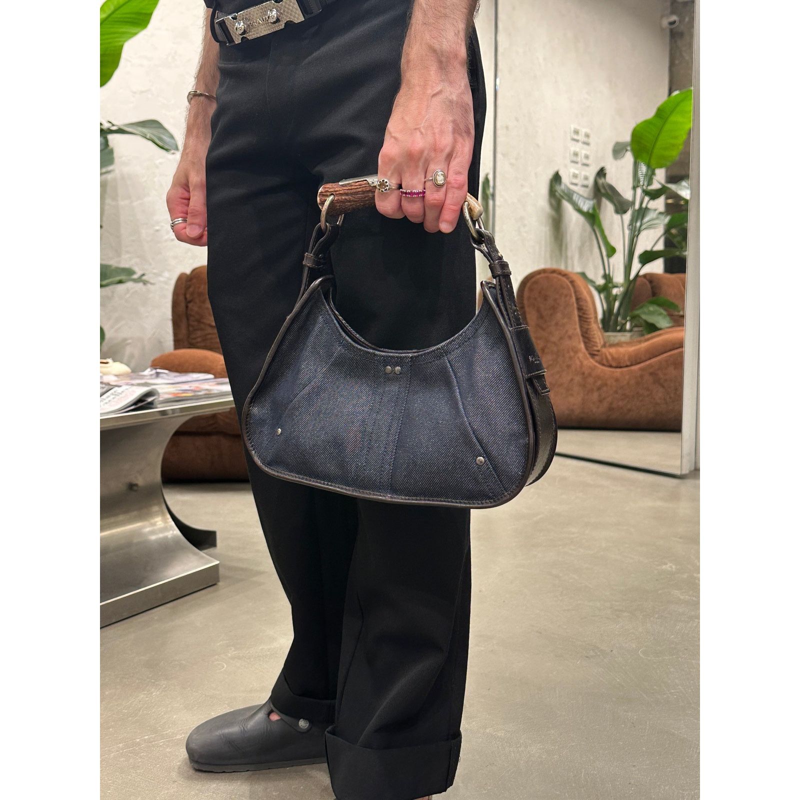 Yves Saint Laurent 2002 Yves Saint Laurent by Tom Ford Mombasa denim bag Size ONE SIZE - 15 Thumbnail