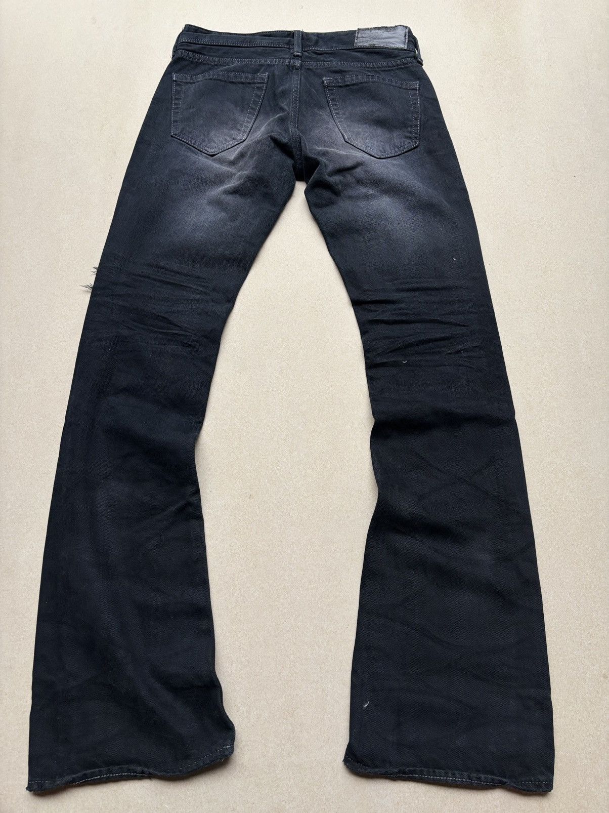 Japanese Brand Murder license distressed flare jeans Size US 28 / EU 44 - 7 Thumbnail