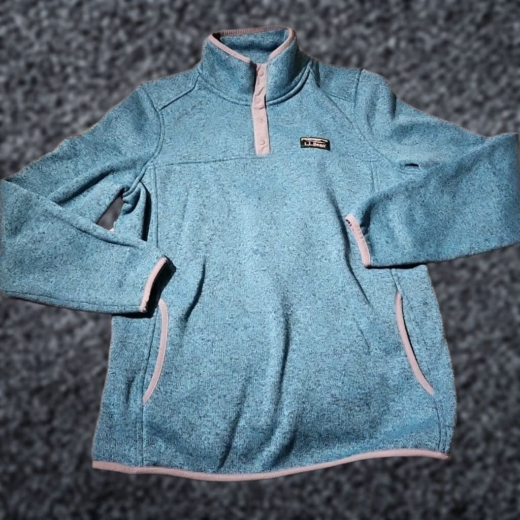 Vintage VINTAGE LL Bean Sweater Womens Large Blue Fleece Pullover T-Snap Outdoor Logo 292726 Size L / US 10 / IT 46 - 1 Thumbnail