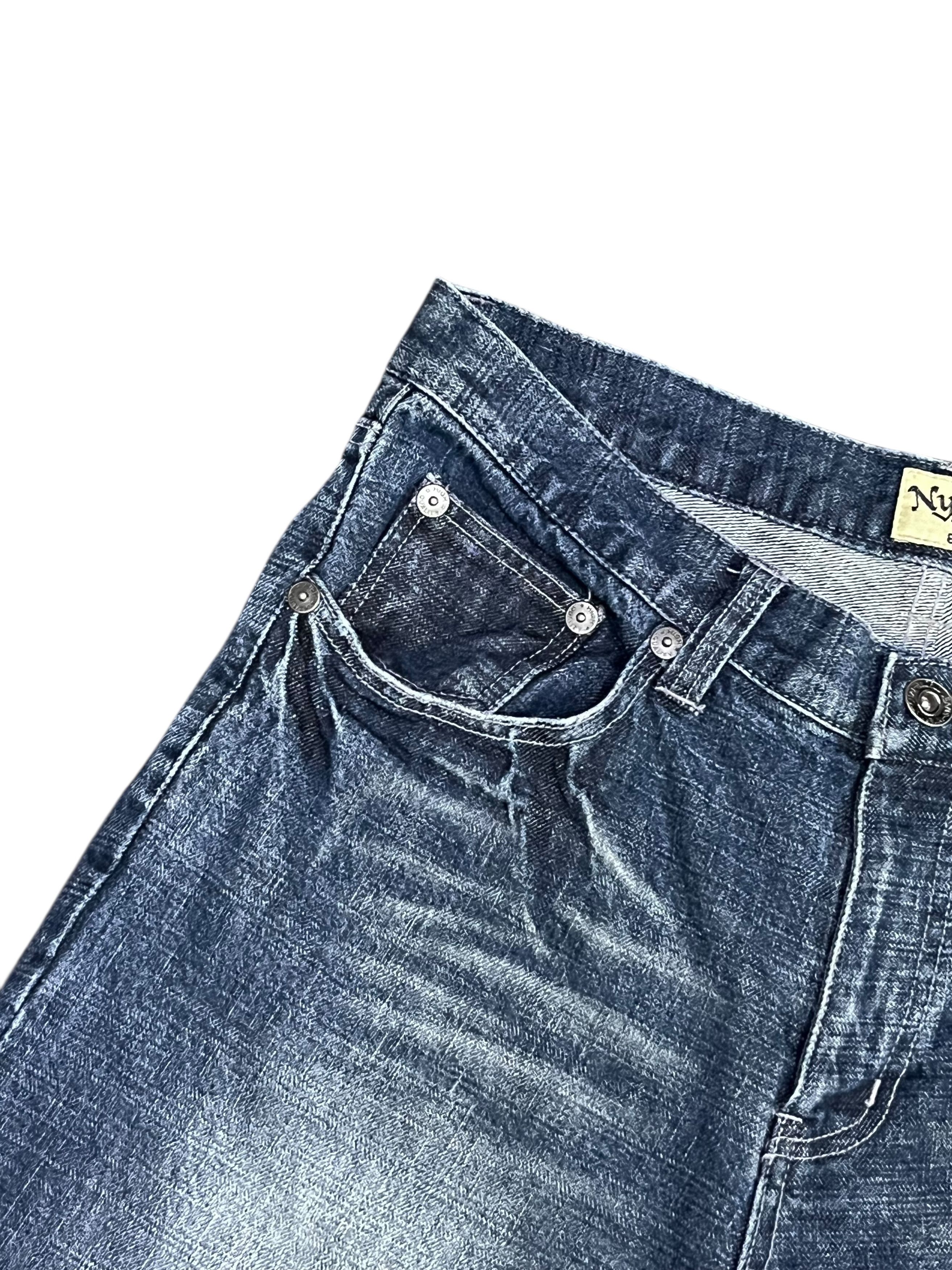 Japanese Brand 💀Vintage NYLAUS Released Hem Punk Patches Shorts Size US 31 - 10 Thumbnail