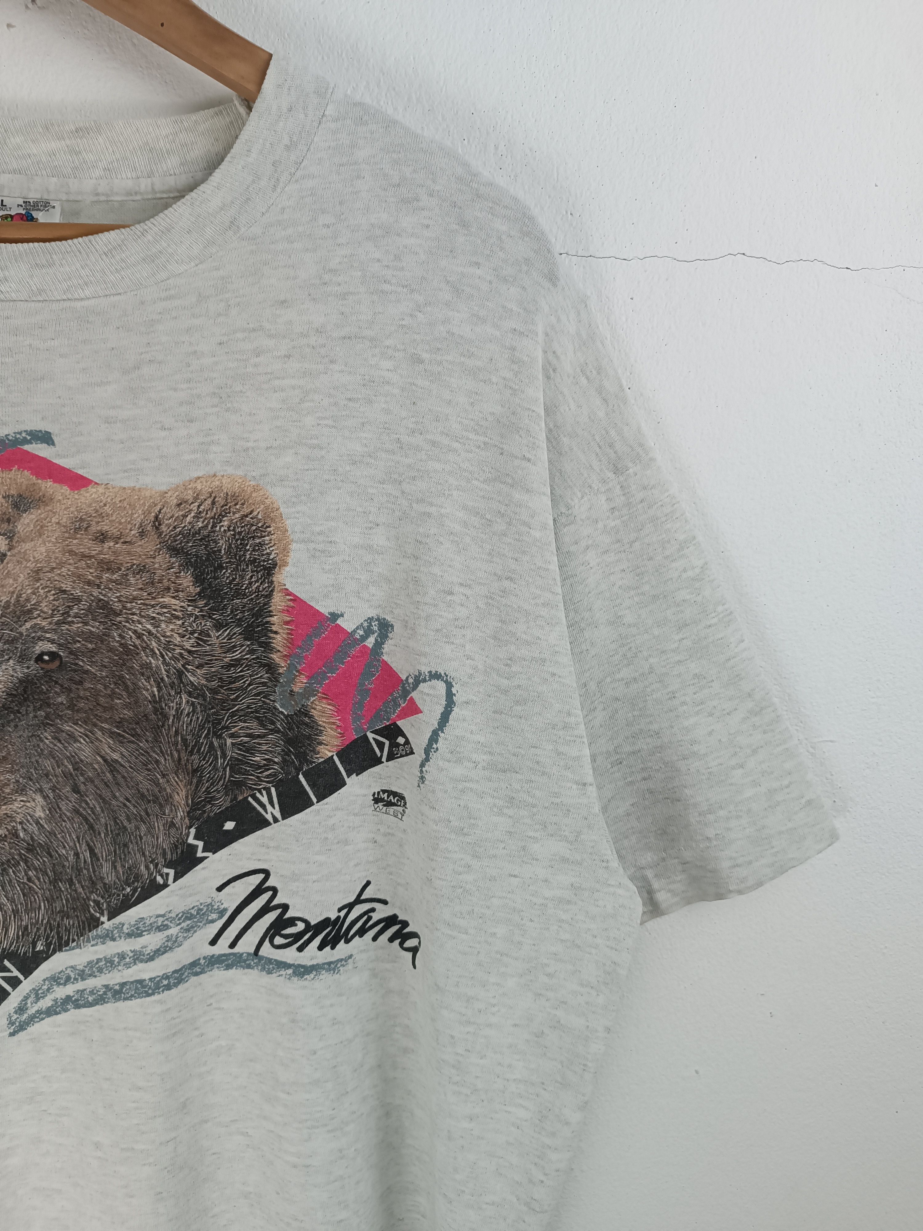Vintage VINTAGE 90'S MONTANA BEAR BORN TO BE WILD ANIMAL WILD PLANET Size US L / EU 52-54 / 3 - 7 Thumbnail