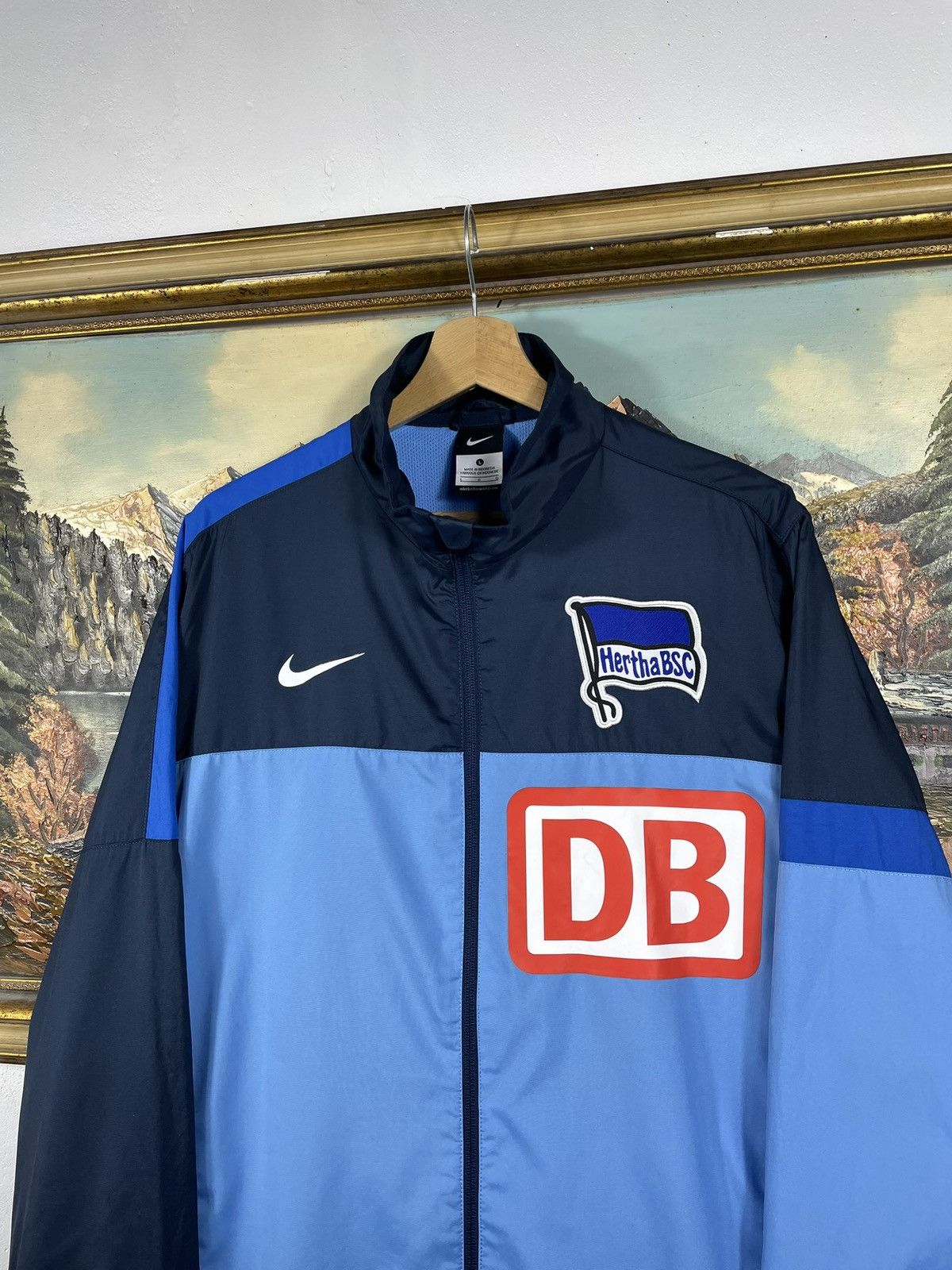 Nike × Vintage Hertha BSC Nike Jacket Soccer Jersey Bundesliga Vintage Y2k Size US L / EU 52-54 / 3 - 4 Thumbnail