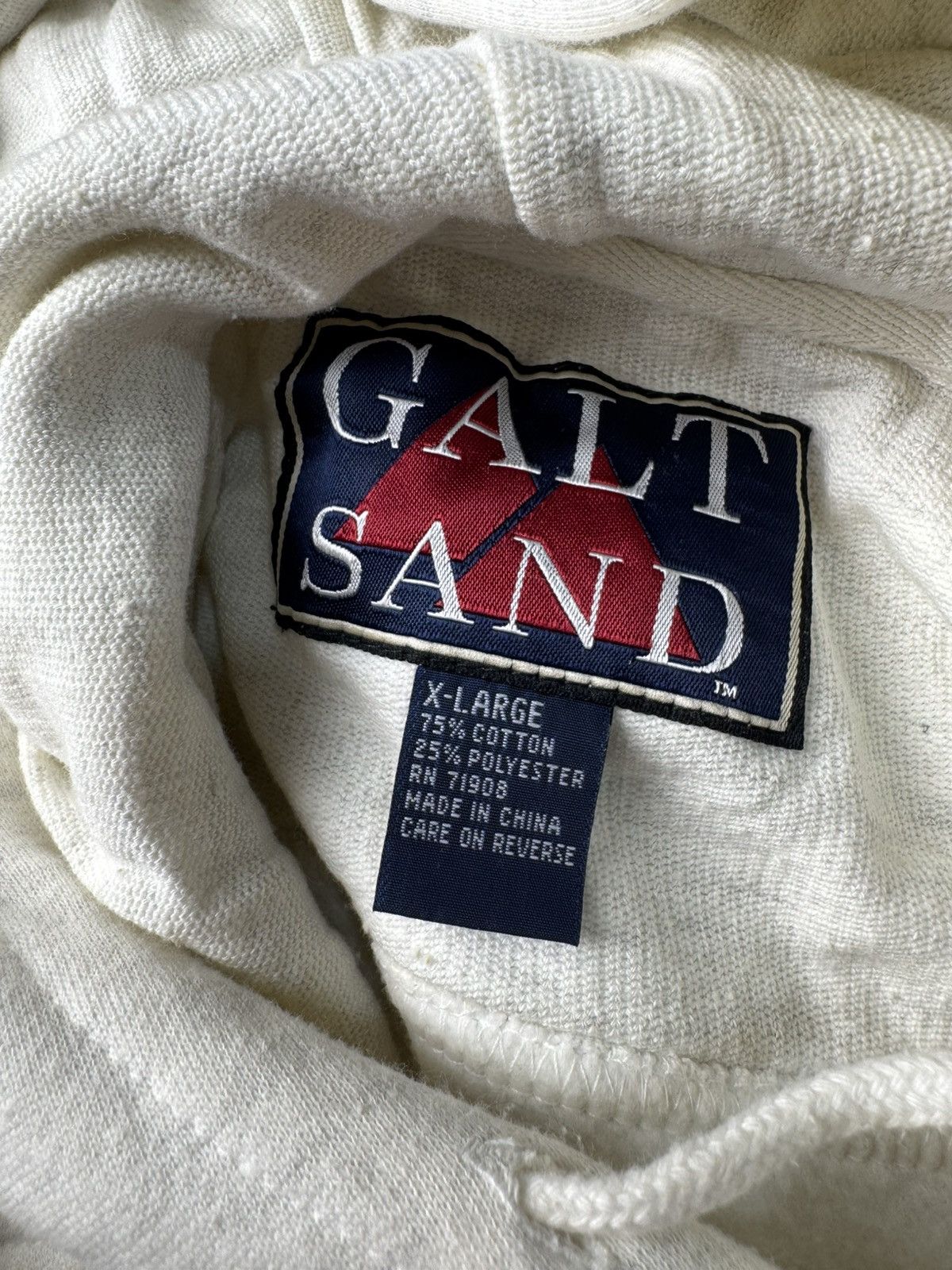Vintage 1990s Great wall hoodie Size US XL / EU 56 / 4 - 4 Thumbnail