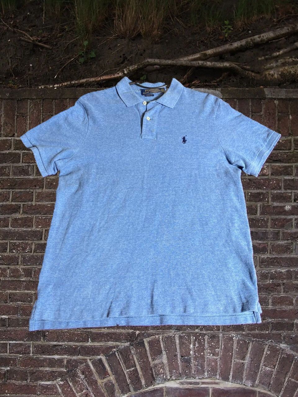 Polo Ralph Lauren × Vintage Vintage Basic Graphic Logo Distressed 90’s tee Size US L / EU 52-54 / 3 - 1 Thumbnail