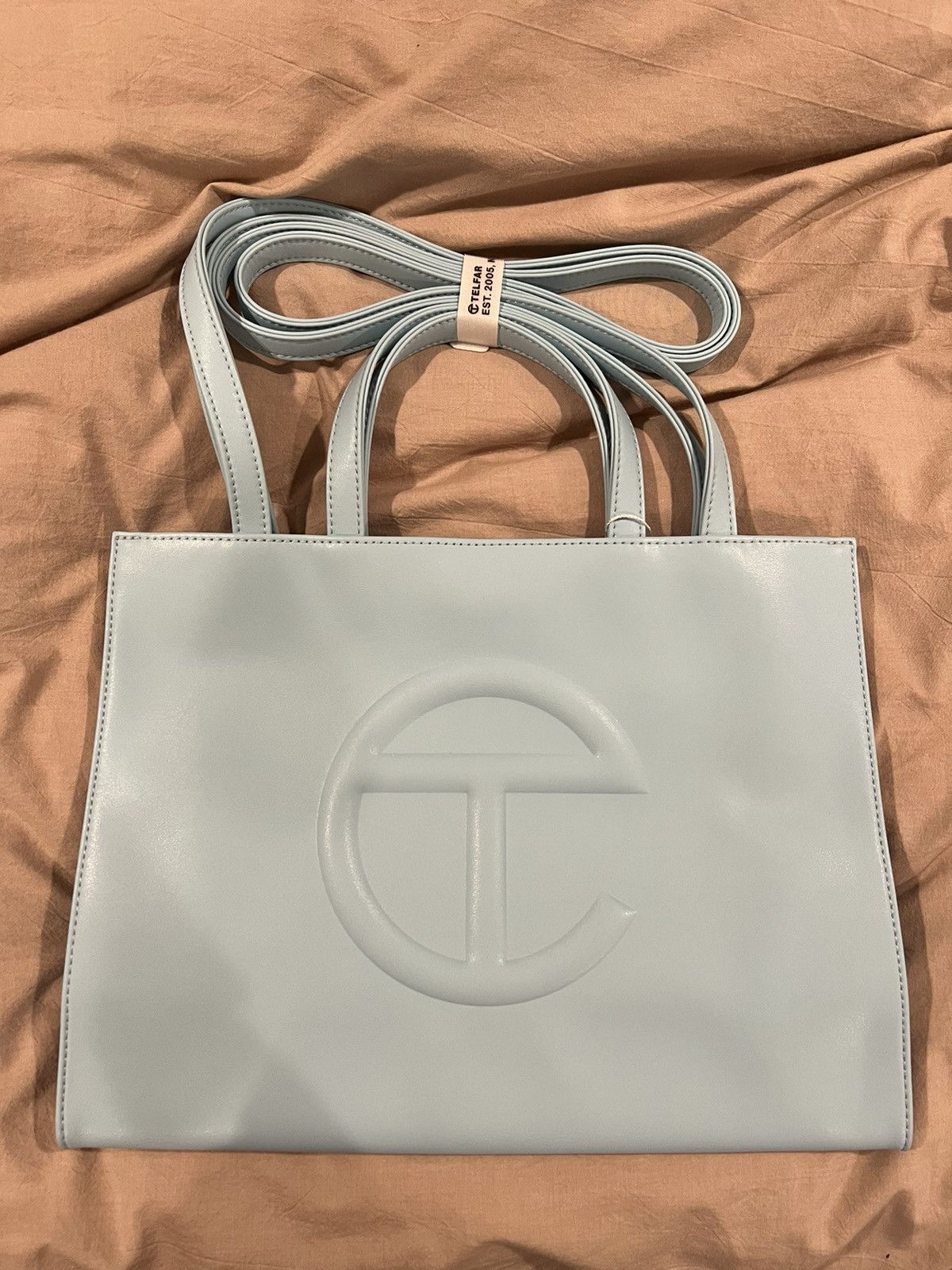 Telfar TELFAR MEDIUM SHOPPING BAG IN POOL BLUE Size ONE SIZE - 2 Thumbnail