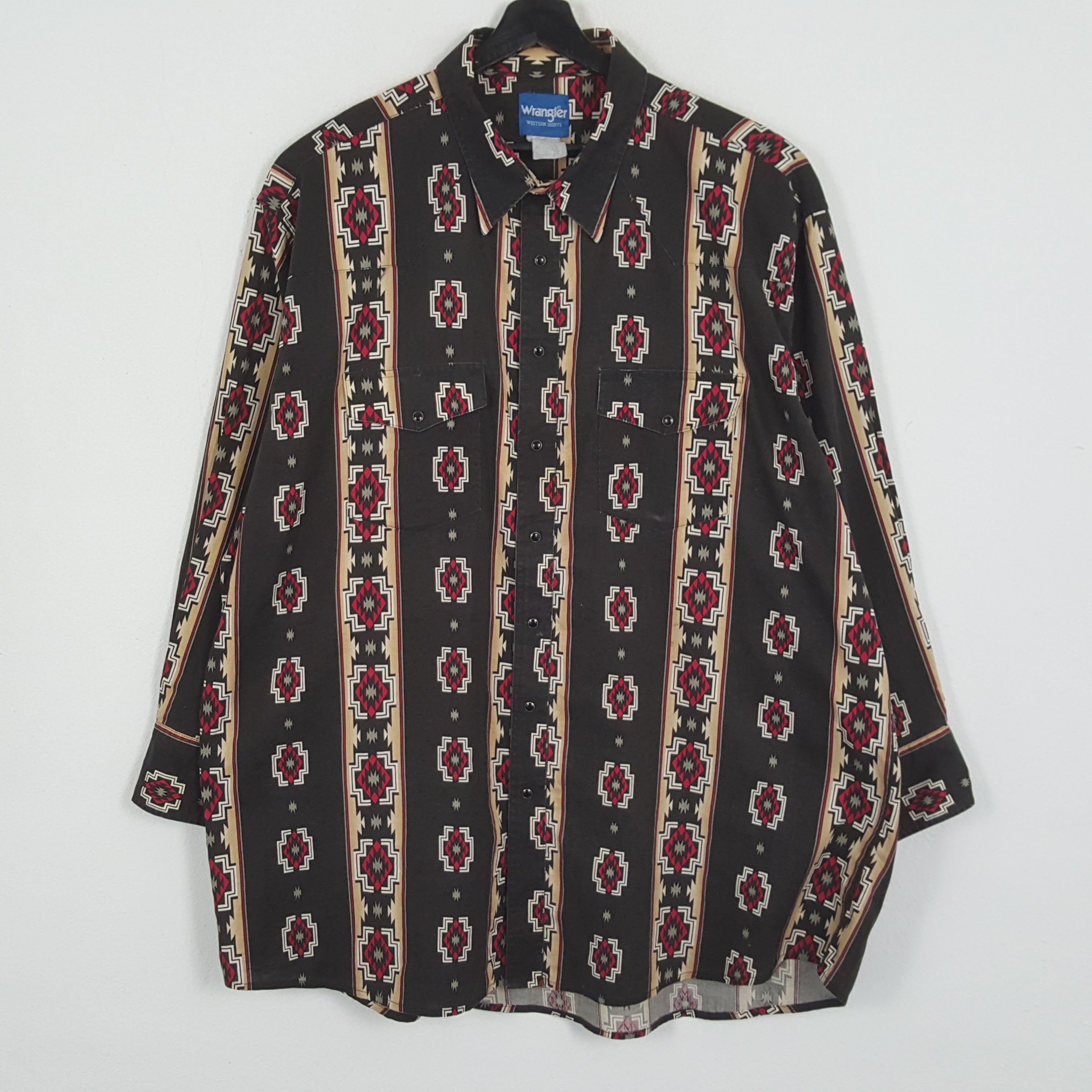 Vintage × Wrangler WRANGLER Rare Classic Fashion Style Shirt Size US XXL / EU 58 / 5 - 1 Thumbnail
