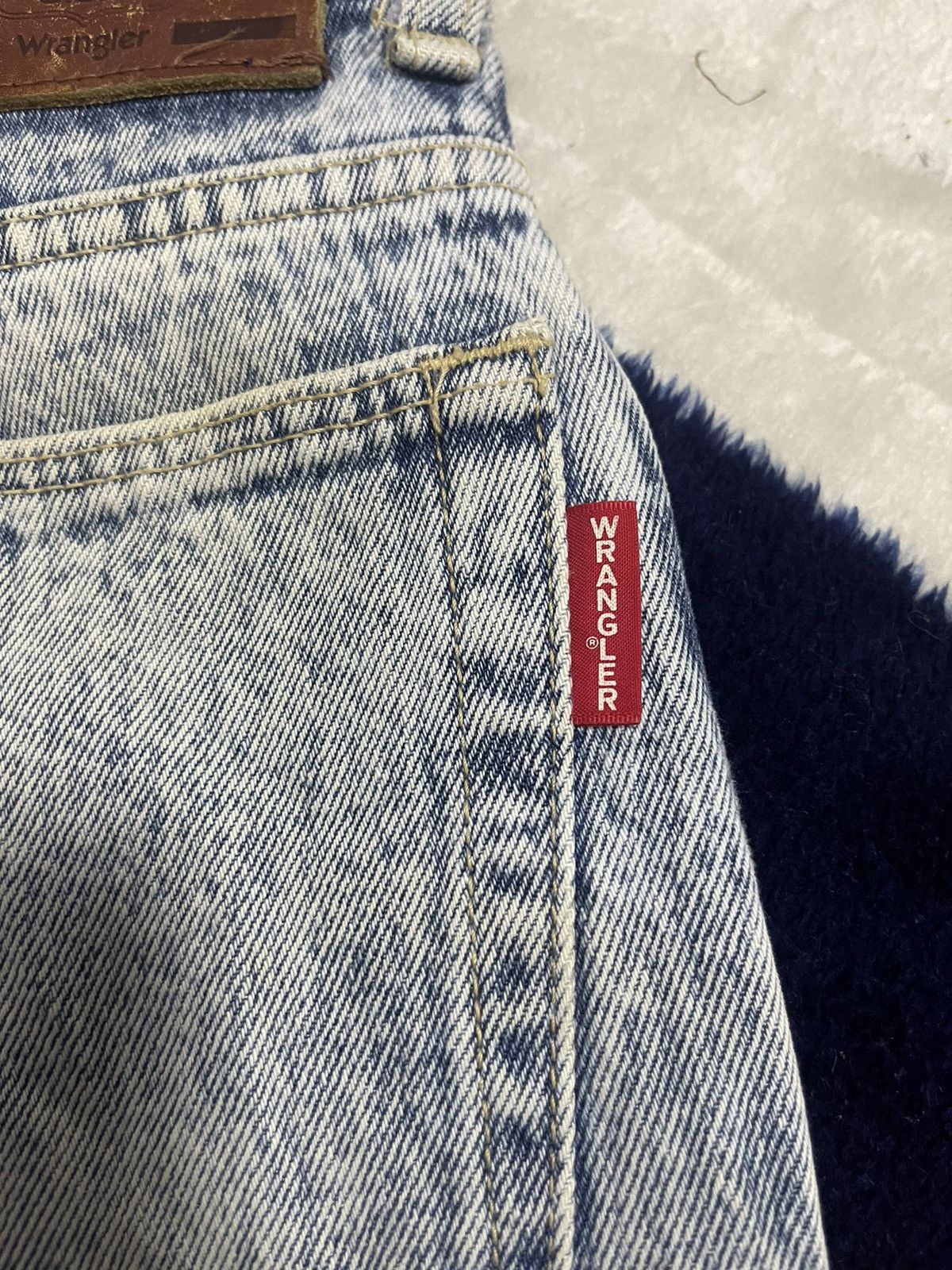Japanese Brand × Wrangler Wrangler Acid Wash Jeans (14) Size US 28 / EU 44 - 3 Thumbnail
