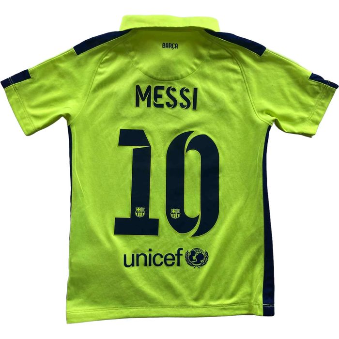 Nike FC Barcelona 2015-16 Nike third Messi soccer jersey kids S | Grailed