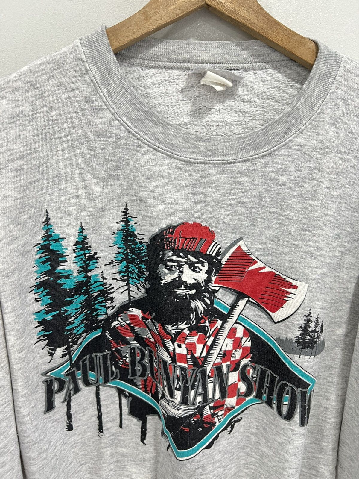 Vintage Vintage Paul Bunyan Show Sweater sweatshirt trees wood Size US S / EU 44-46 / 1 - 2 Thumbnail